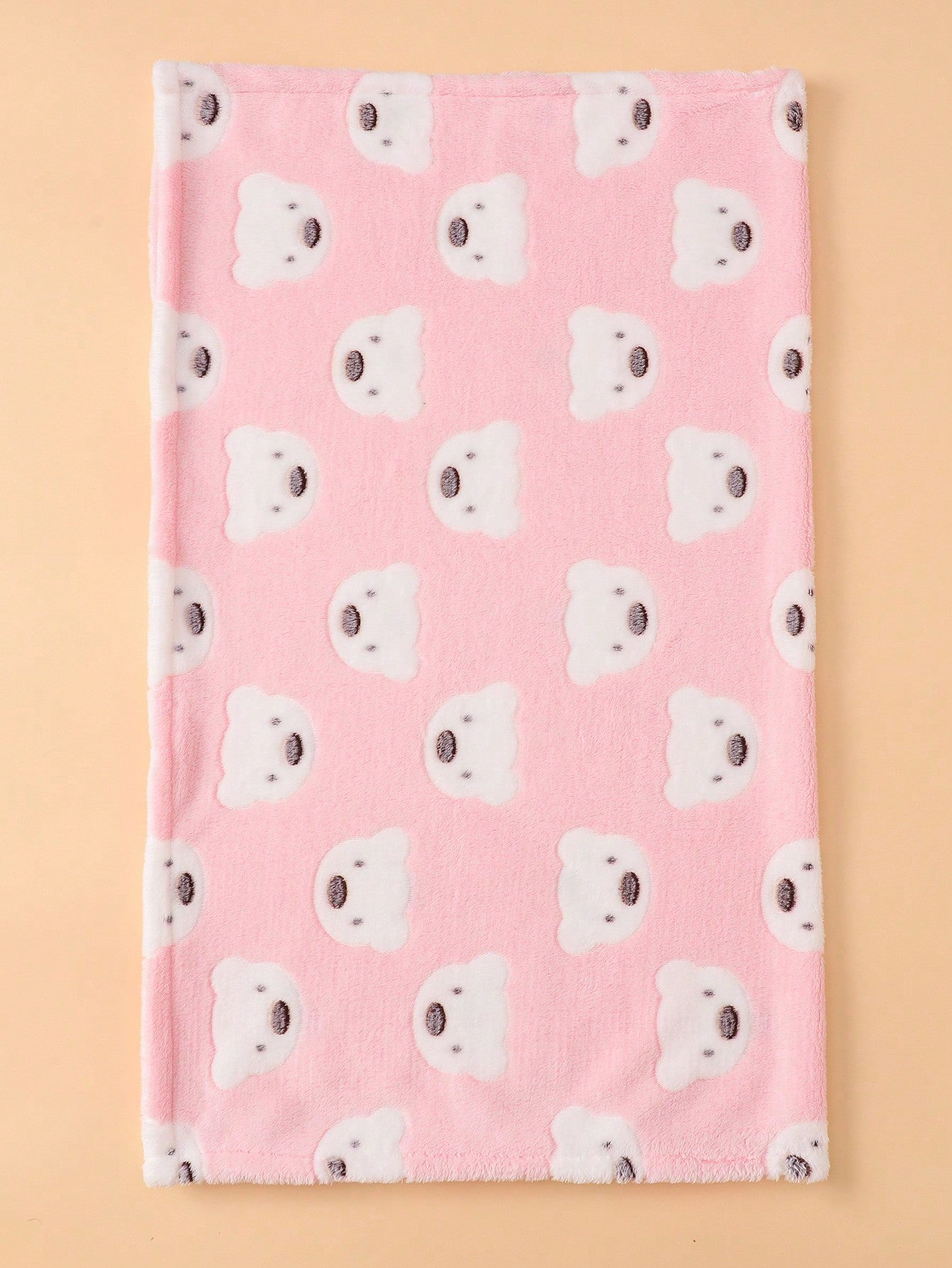 1pc Unisex Newborn Plush Swaddling Blanket, Super Soft, Warm, Breathable, Suitable For Baby Strollers