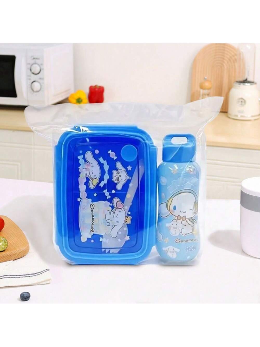 1pc Officially Licensed Sanrios Hello Kittys Kuromis Cinnamons Melodys Bento Box Set With Matching Water Bottle - Cute, Leakproof Lunch Container For School, Work, And Travel School Supplies,Back To School