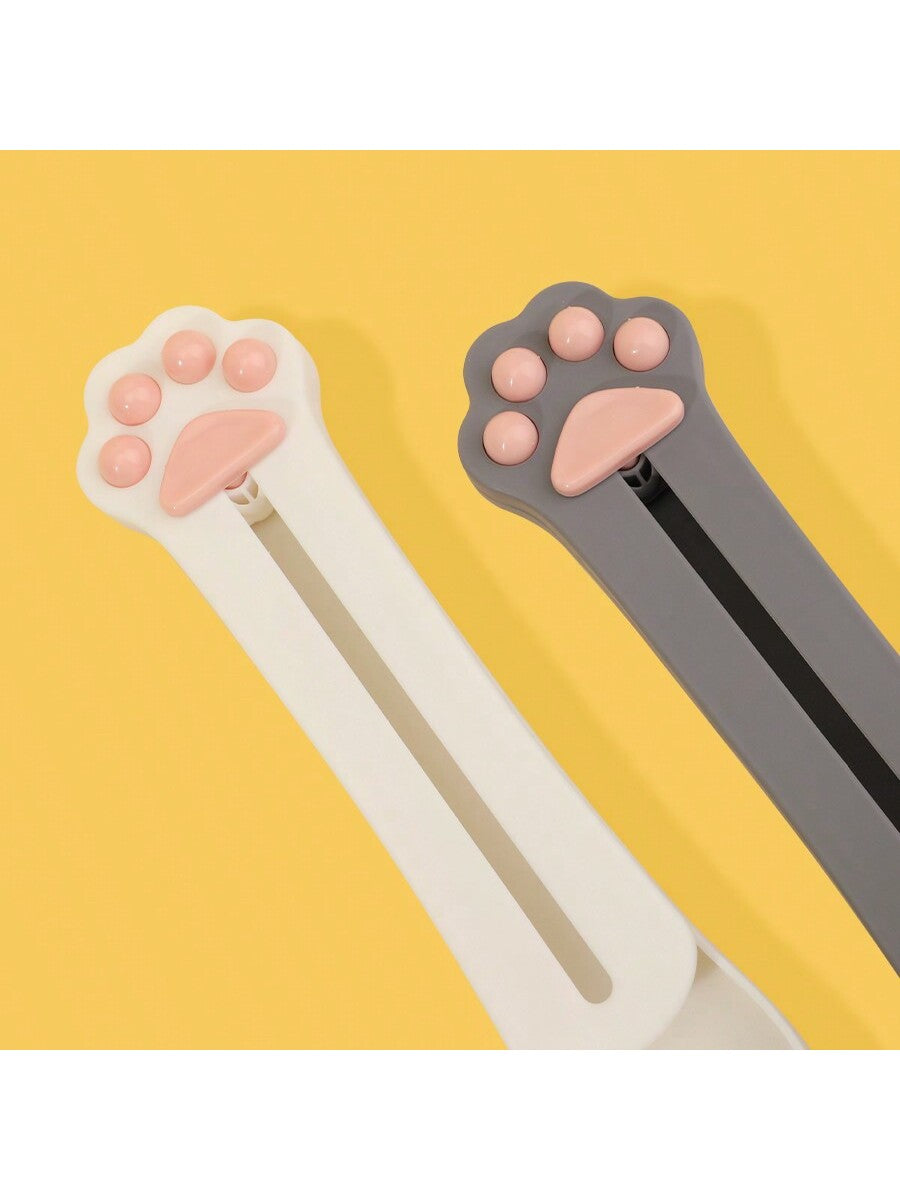 1pc Cat Paw Shape Pet Feeder, Cat Treat Spoon & Treat Squeezer