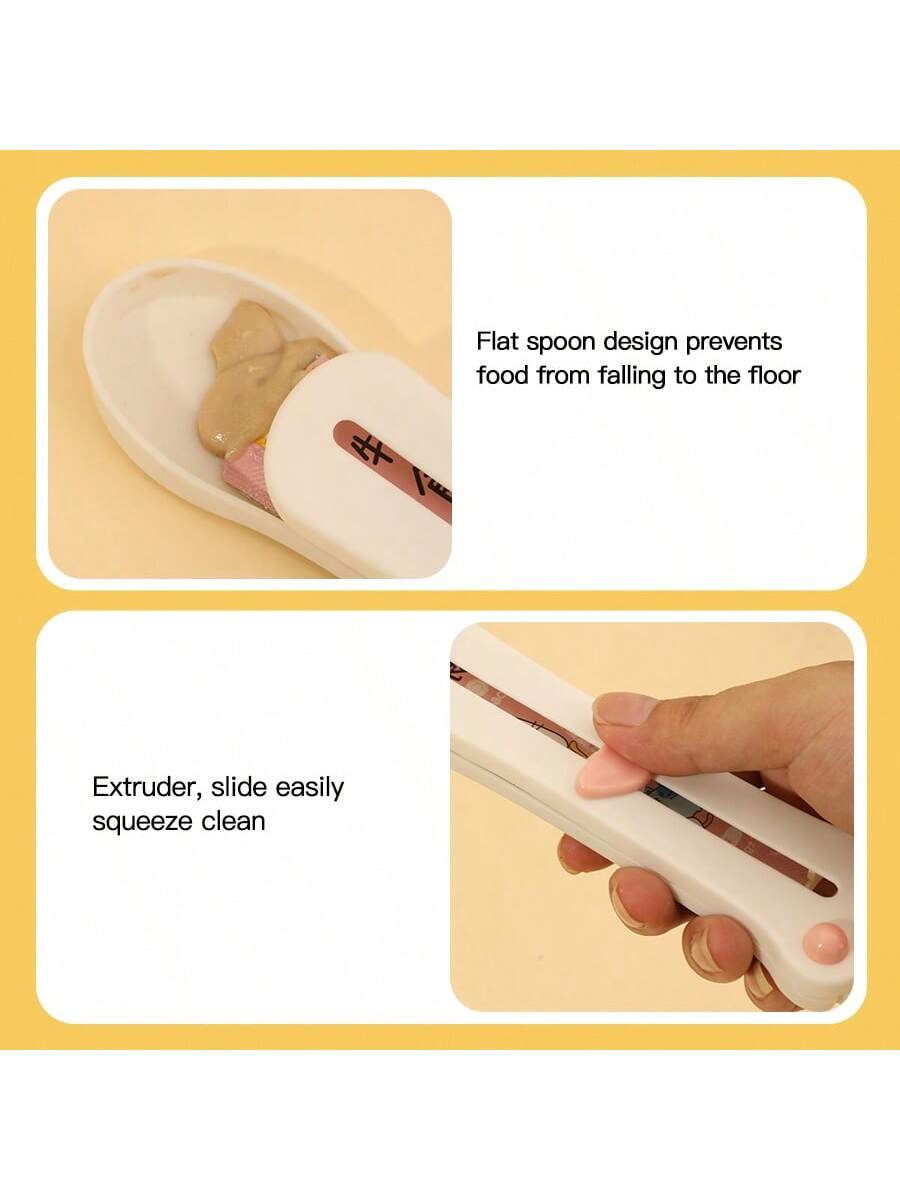 1pc Cat Paw Shape Pet Feeder, Cat Treat Spoon & Treat Squeezer