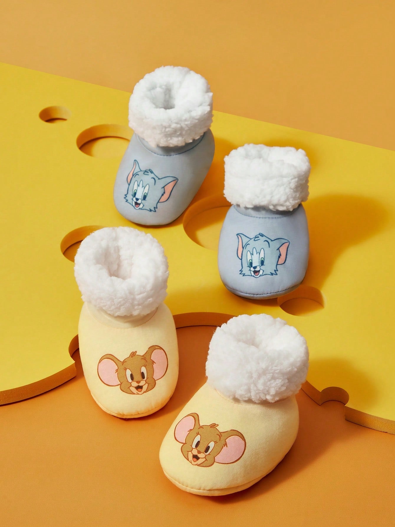 X Care Bears Plush Thick Warm Adorable Cartoon Baby Foot Socks, Fits 0-6M