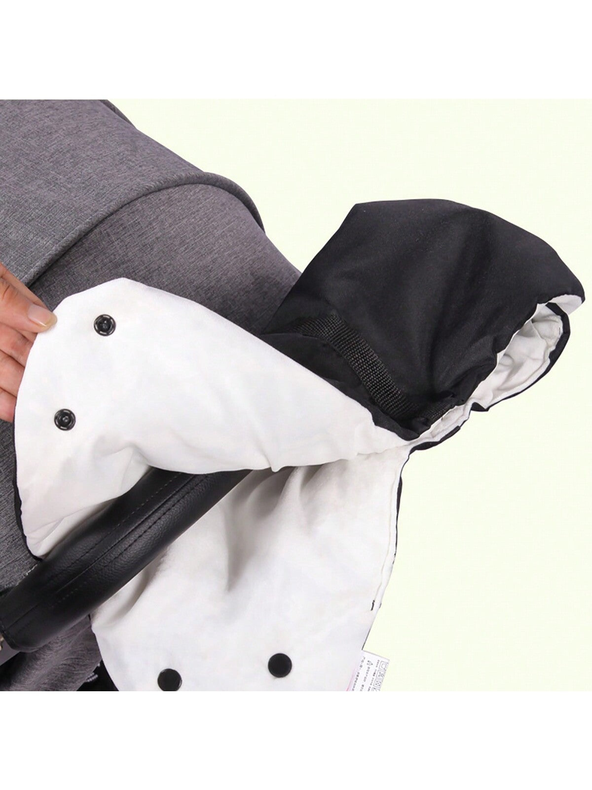 1pc Baby Stroller Warm Gloves, Winter Windproof Thick Fleece Pram Handle Mittens For Outdoor Walking