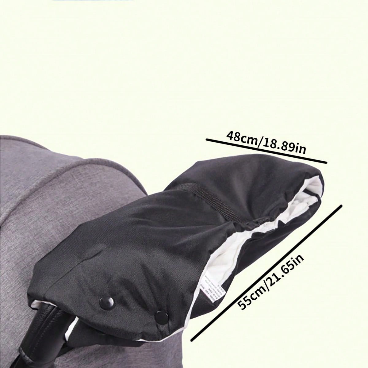 1pc Baby Stroller Warm Gloves, Winter Windproof Thick Fleece Pram Handle Mittens For Outdoor Walking