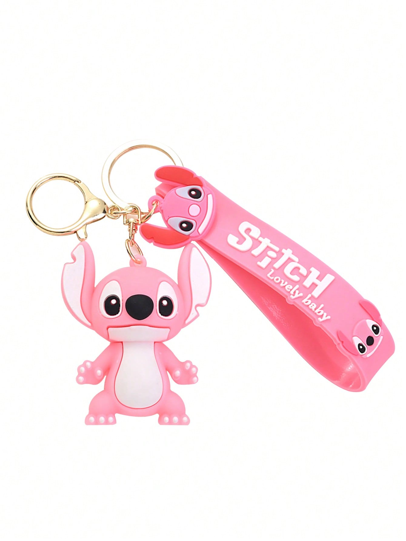 Halloween Decoration 1Pc New Cartoon Disney Lilo & Stitch Stitch Keychain Bag Pendant Car Decoration Key Accessories Toy Party Gift(Some Parts May Be Random)