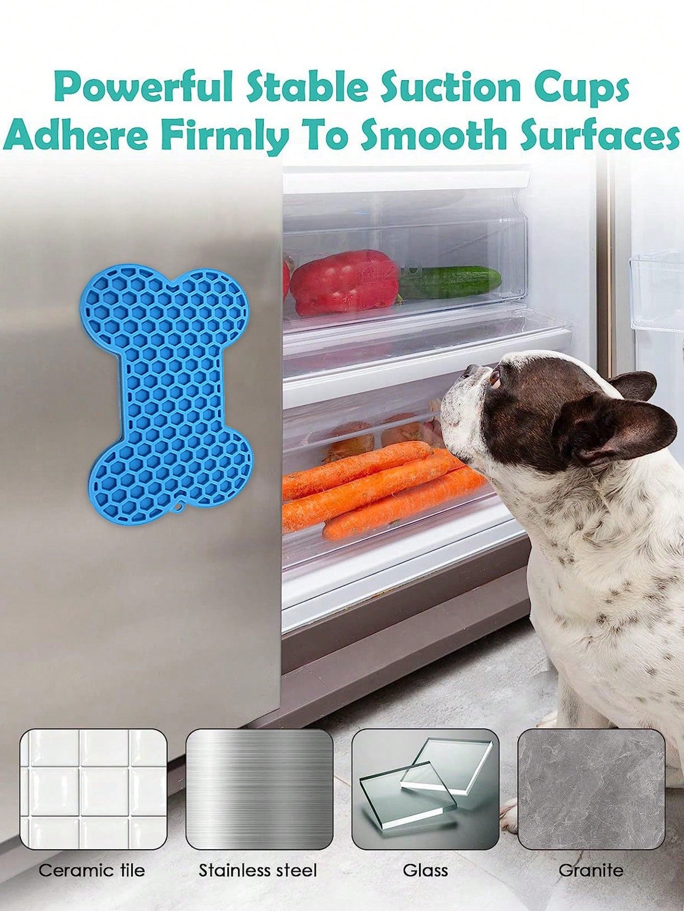 Silicone Pet Lick Mat, Dog/Cat Slow Feeder Bowl Mat