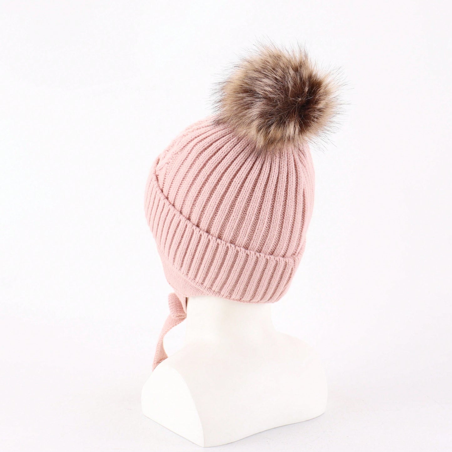 Baby Toddler Warm Earflap Beanie Kids Boys Girls Winter Fleece Lined Knitted Hat