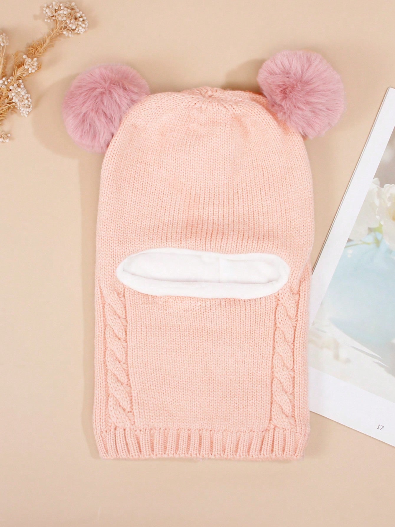 1Pc Baby Winter Warm Hat Scarf Set , Unisex Infant Toddler Kid Hat Scarf
