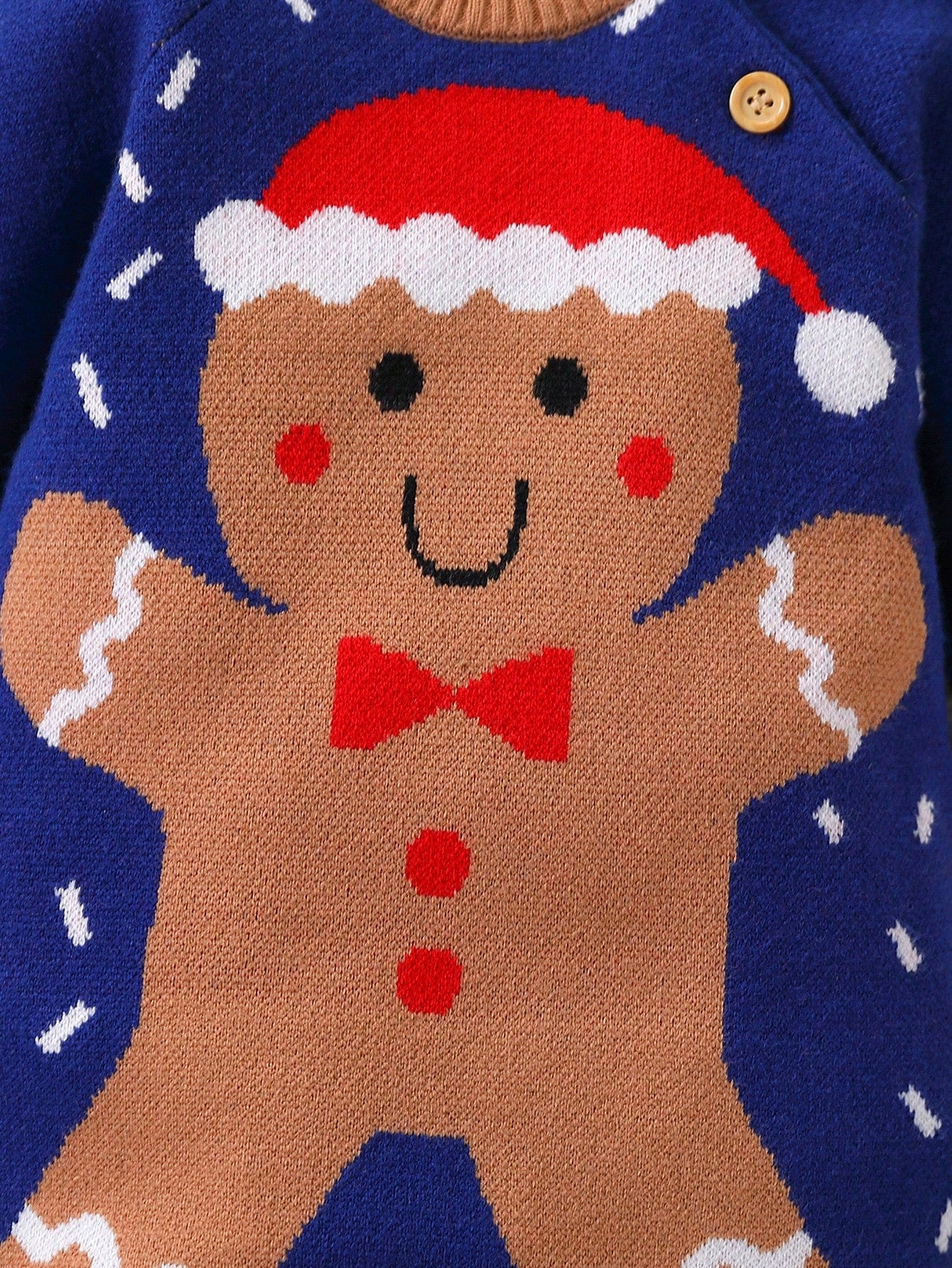Infant Boys Cute Cartoon Christmas Holiday Knitted Romper