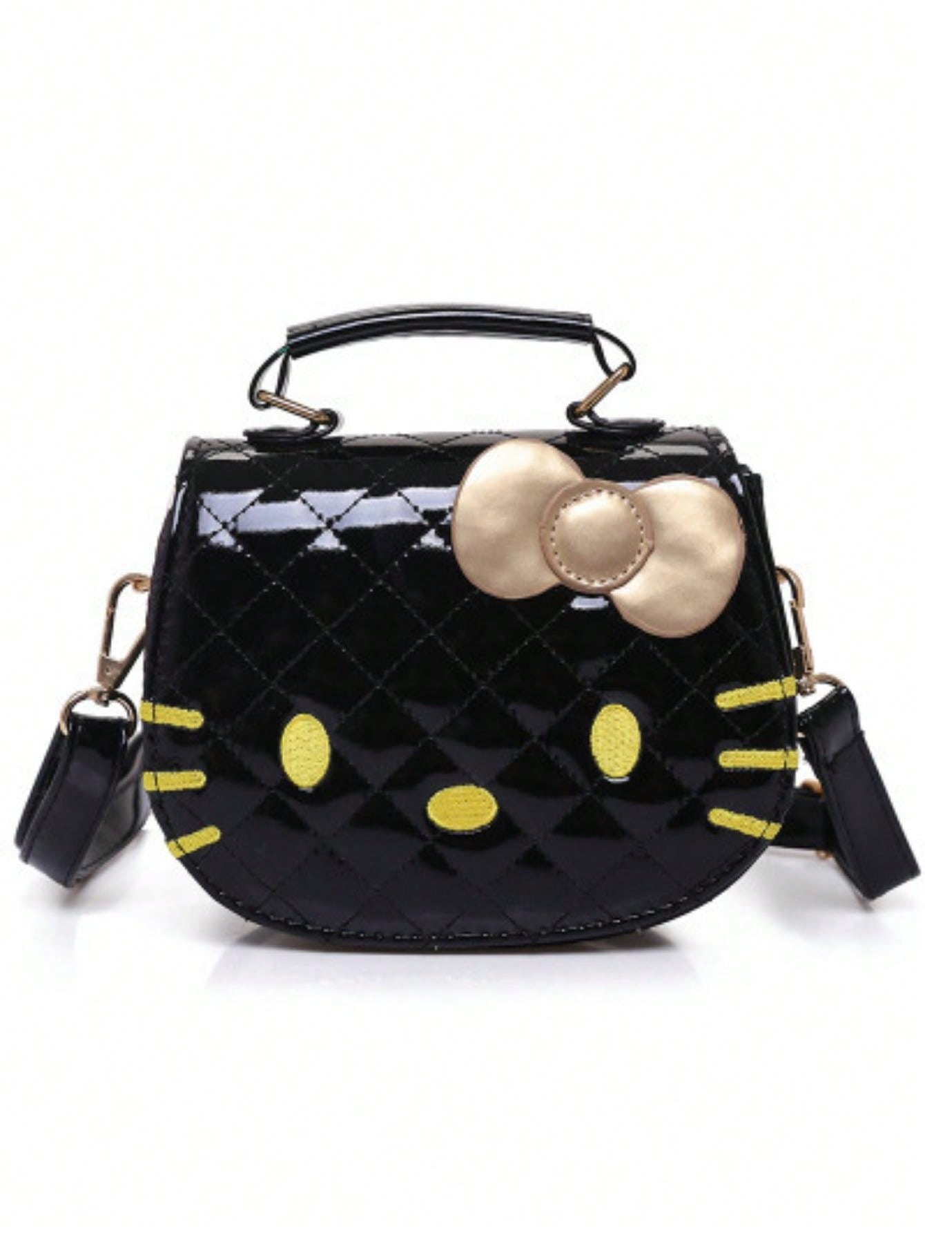Sanrio Fashion New Korean Cartoon Princess Bag Girls Kitten Girls Anime Kawaii Cartoon Portable Shoulder Candy Crossbody Beauty