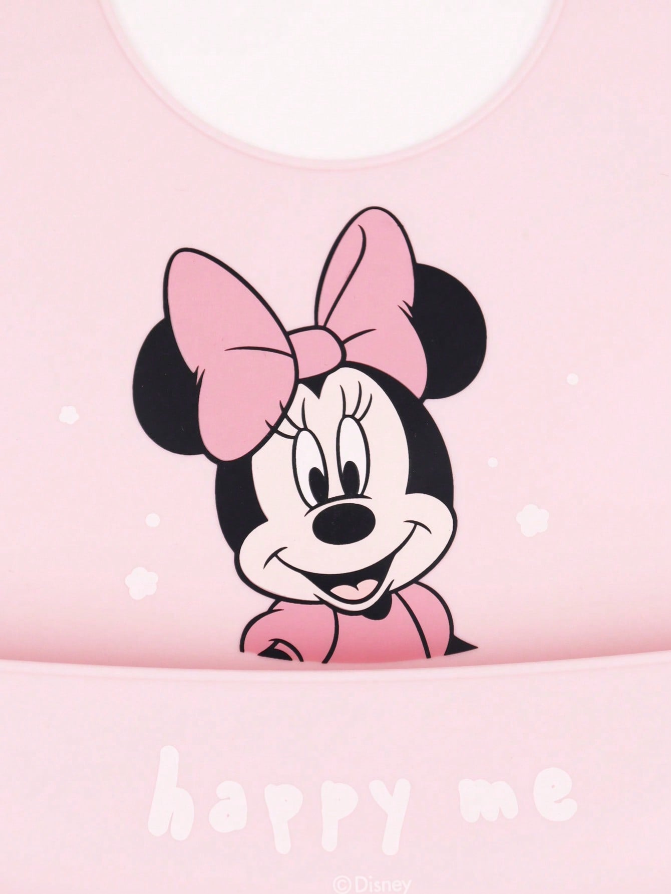Disney 1pc Disney Mickey Mouse Fashion Silicone Bib With 3 Adjustable Sizes, Large Size For Daily Use