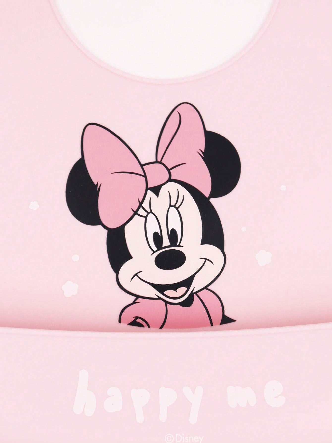 Disney 1pc Disney Mickey Mouse Fashion Silicone Bib With 3 Adjustable Sizes, Large Size For Daily Use