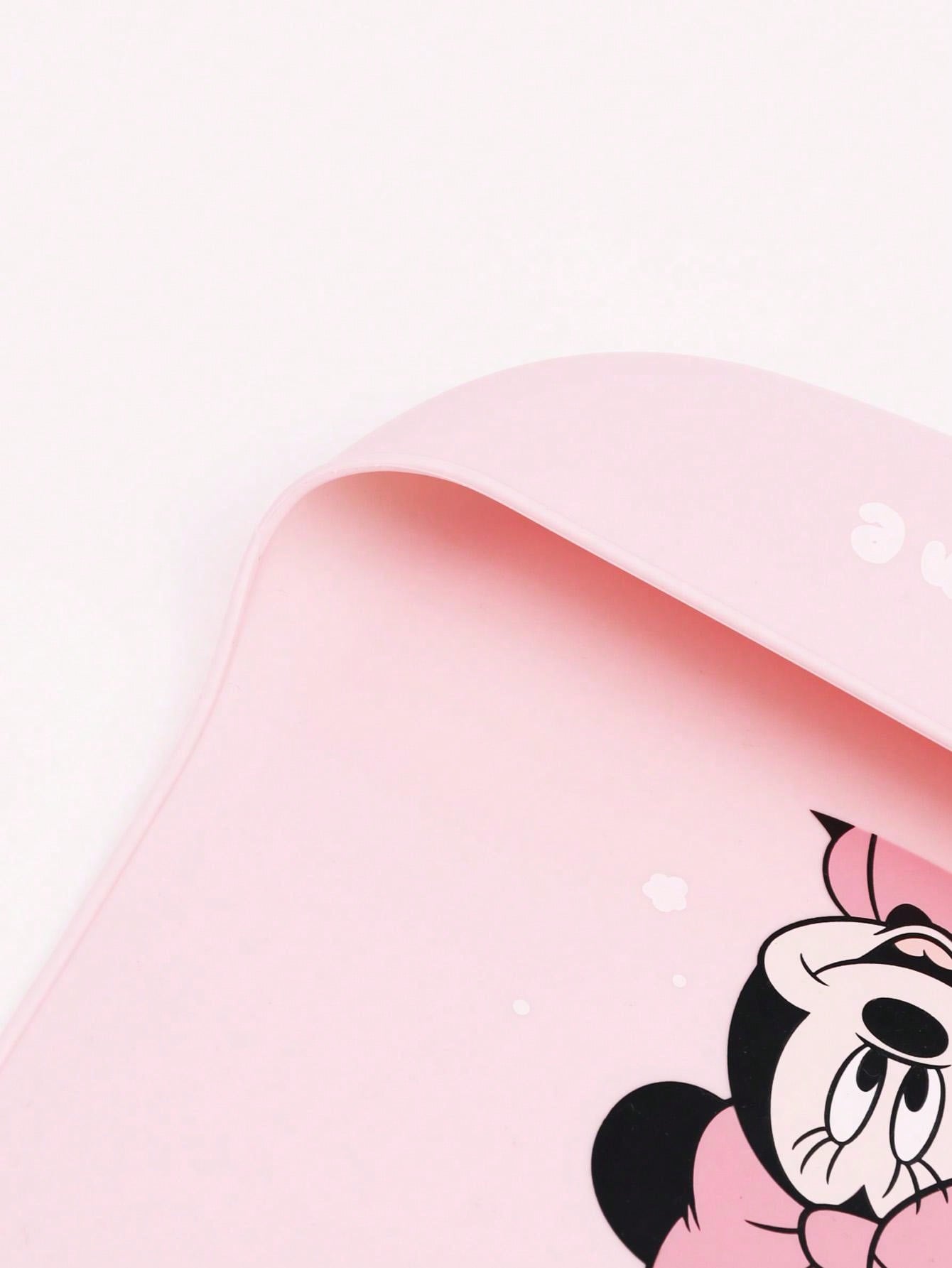 Disney 1pc Disney Mickey Mouse Fashion Silicone Bib With 3 Adjustable Sizes, Large Size For Daily Use
