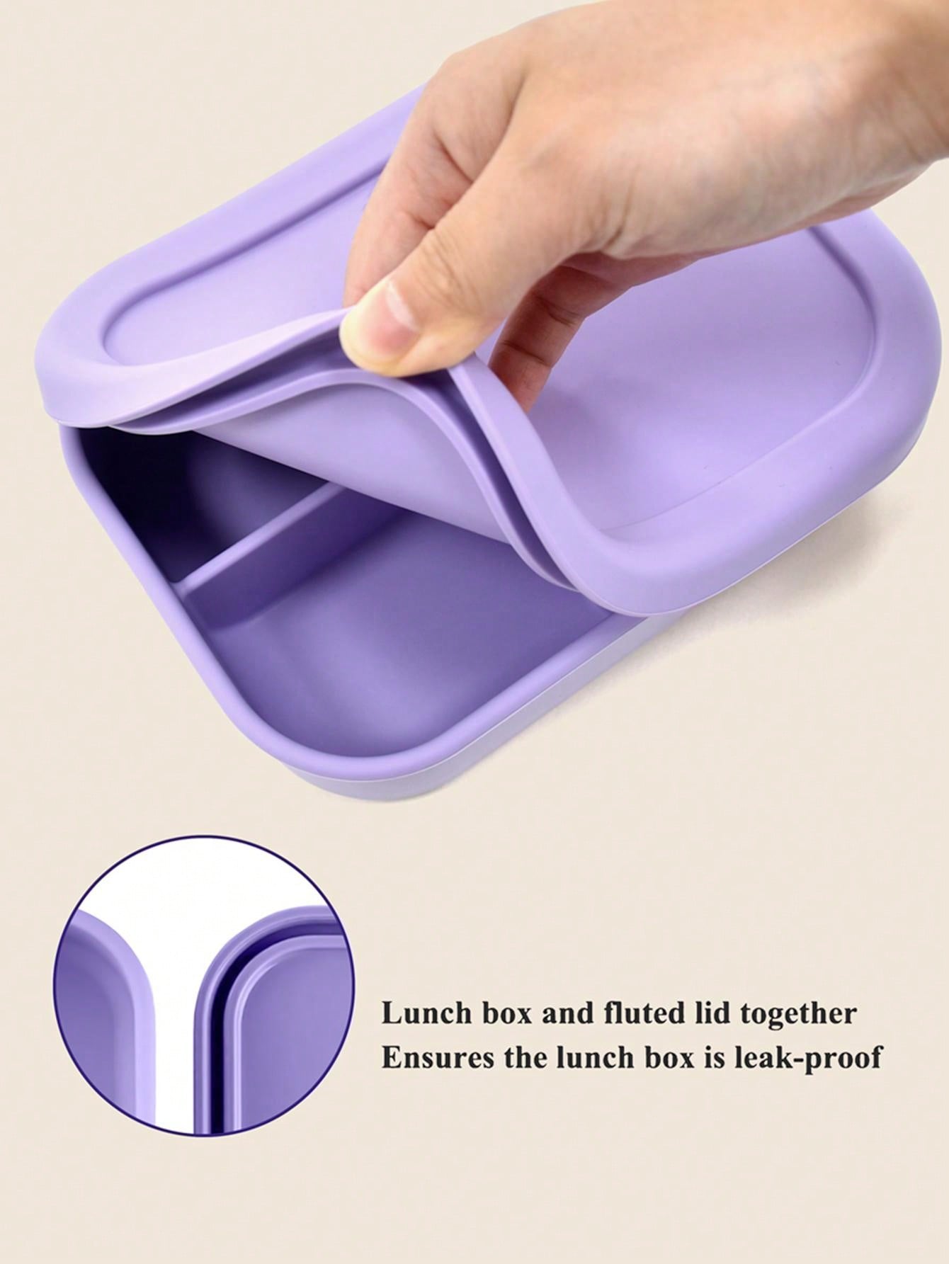 1pc Personalized Customization Name Baby Silicone Food Storage Box Custom Baby Tableware Three-Compartment Dinner Platebaby Shower Family Decorations Giftswinter Christmas Eve Gifts Back To School Winter Gift Ideas Boy Girl Valentine's Day