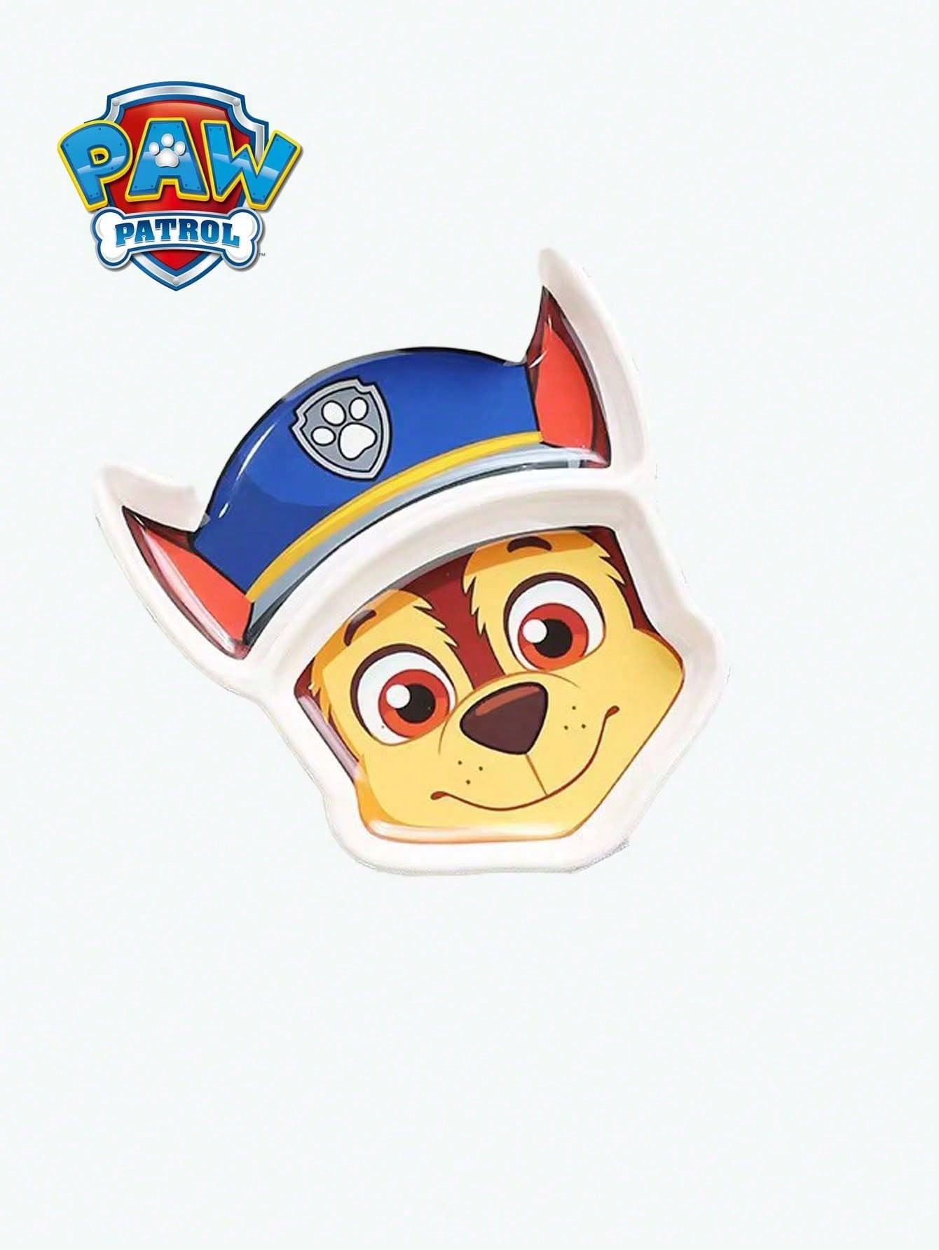 Nickelodeon 1PC Paw Patrol Officially Licensed Cute Cartoon Pattern Chase Skye High-Color Household Tableware Fall-Resistant Anti-Scald Eating Bowl Salad Fruit Snacks Creative Dinner Plate
