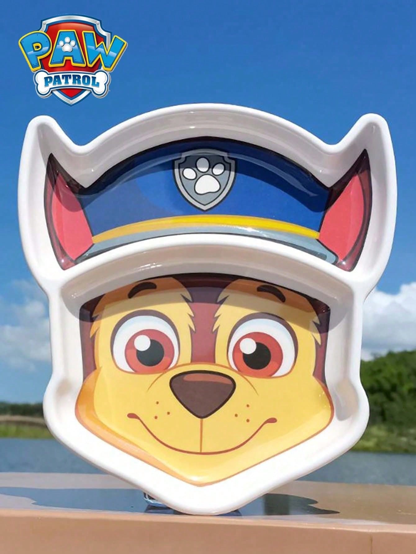 Nickelodeon 1PC Paw Patrol Officially Licensed Cute Cartoon Pattern Chase Skye High-Color Household Tableware Fall-Resistant Anti-Scald Eating Bowl Salad Fruit Snacks Creative Dinner Plate