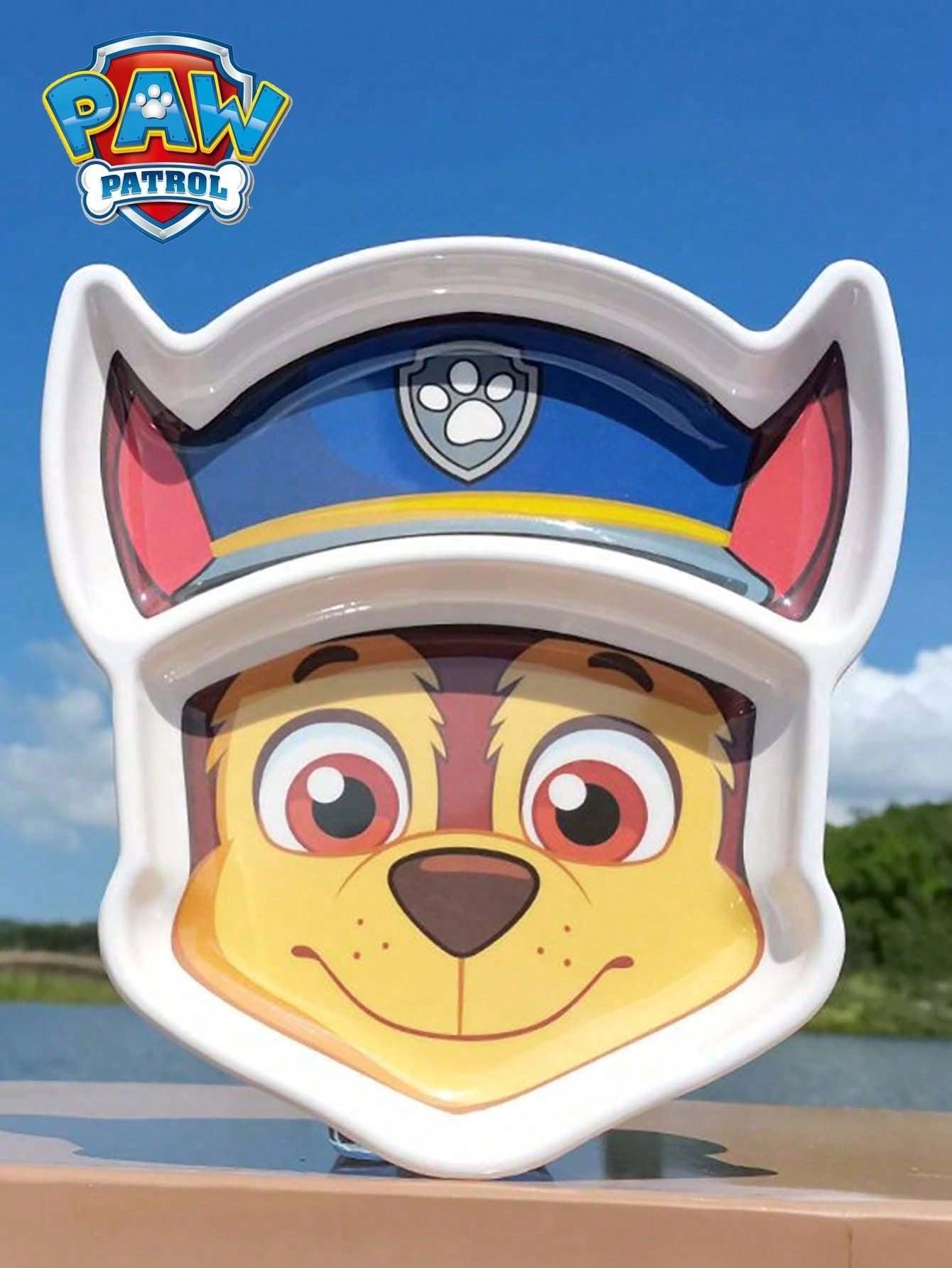 Nickelodeon 1PC Paw Patrol Officially Licensed Cute Cartoon Pattern Chase Skye High-Color Household Tableware Fall-Resistant Anti-Scald Eating Bowl Salad Fruit Snacks Creative Dinner Plate