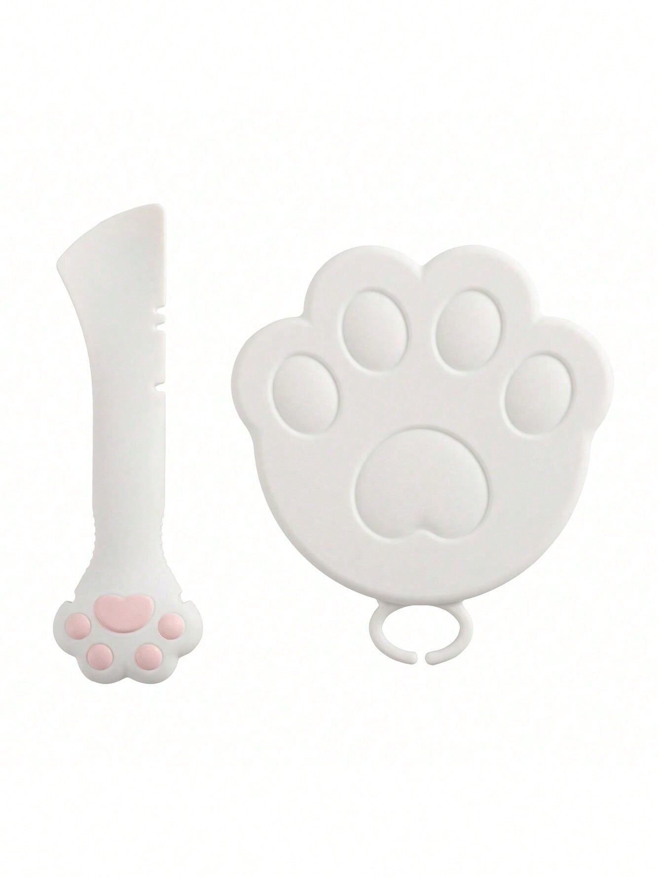 High Quality Pet Silicone Can Lid & Multi-Function Feeding Spoon Set – Universal Fit, Leak-Proof, Easy To Clean, Odor-Resistant, And Includes Can Opener Feature