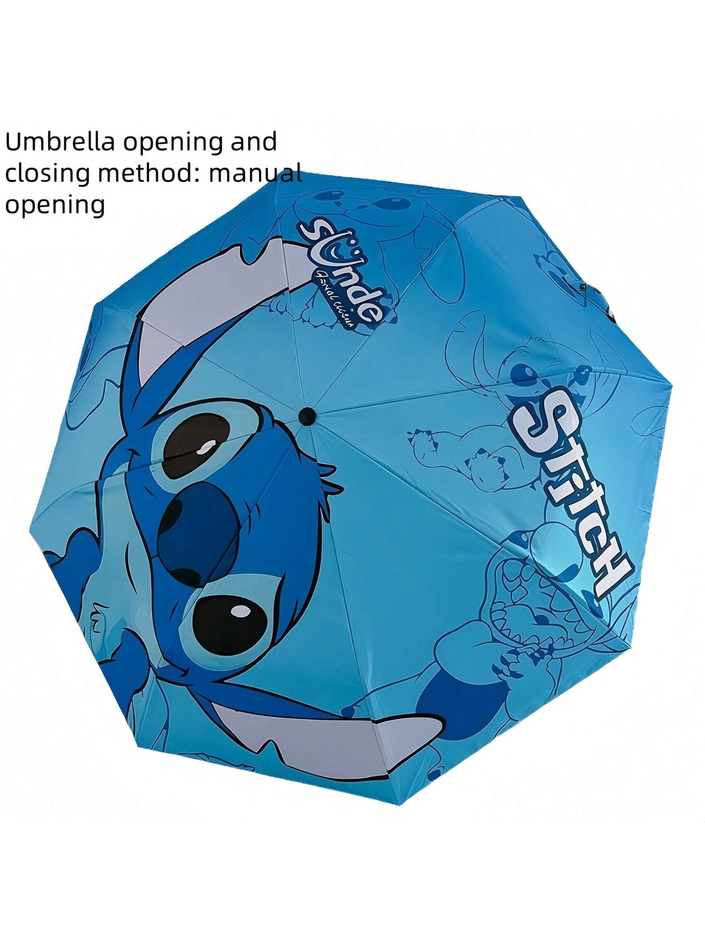 AOGER Stitch Cartoon Umbrella Cute Small UV Protection Umbrella Durable Rainproof Canopy - Automatic Opening, Foldable Design, Suitable For Sun And Rain Travel, Party, Birthday And Festival Ideal Choice - 1pc