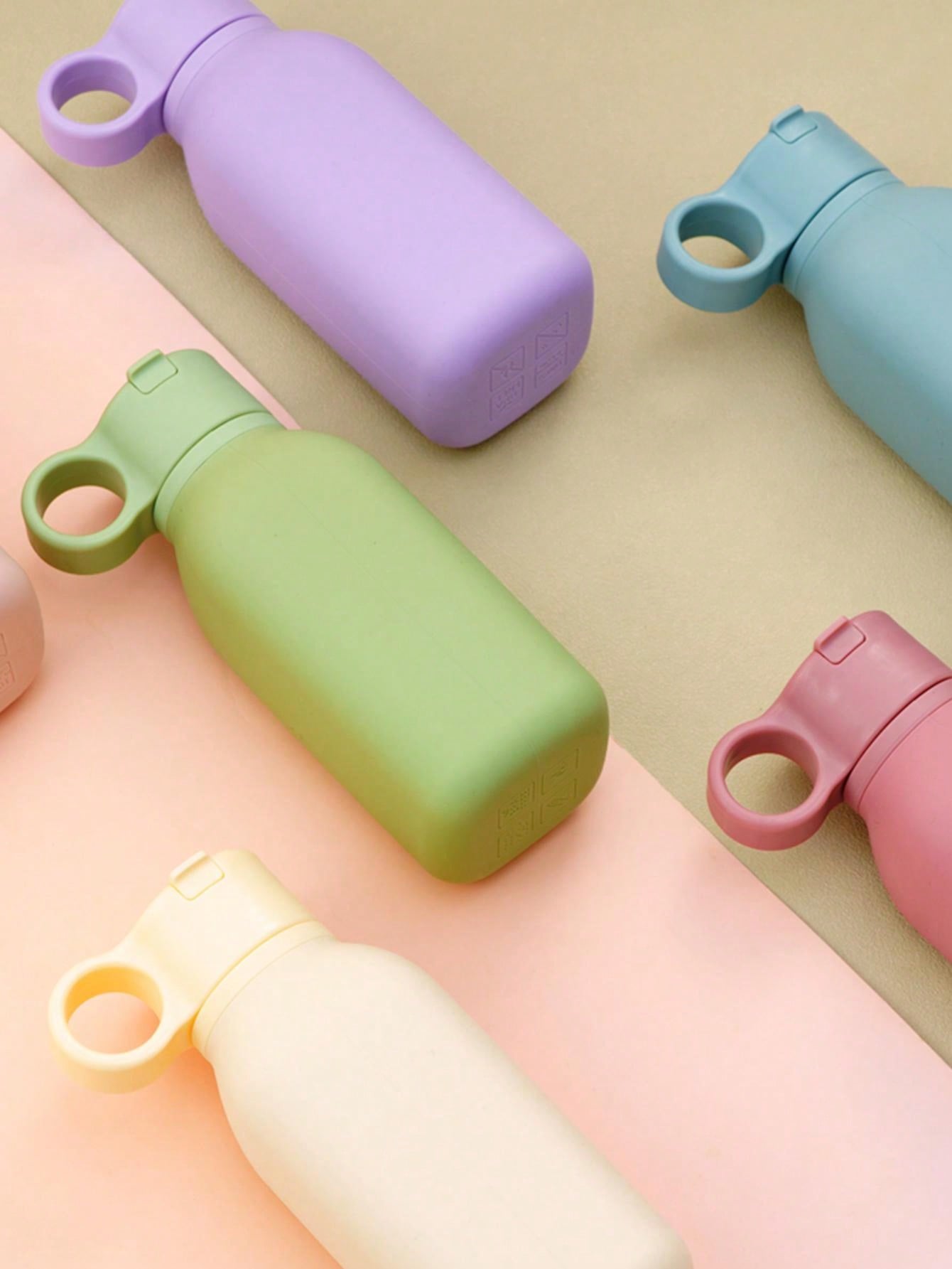1pc Personalized Customization Name Baby Silicone Sports Cup Custom Baby Tableware Solid Color Baby Water Bottle Kids Flip Lid Cup Leakproof Baby Sippy Cupsbaby Shower Family Decorations Gifts