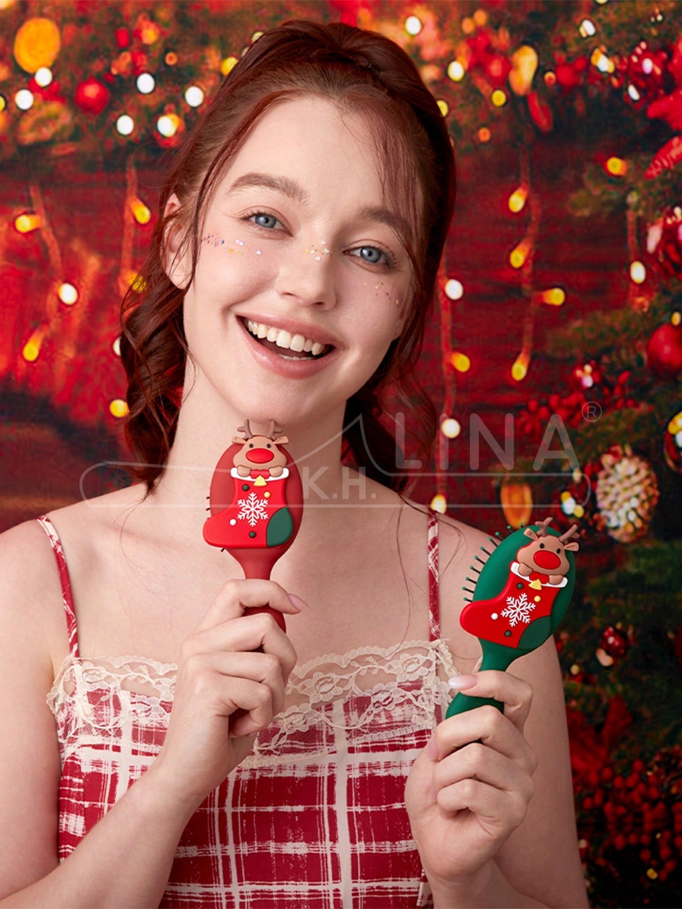 1 Pc Portable Mini Air Cushion Comb,Milk Tea Bear Collection Hair Brush,Detangling Brush For Curly Hair – Hair Brushes For Women Detangler Hair Comb, Hair Detangler Brush For Curly Hair, Hair Styling Tool