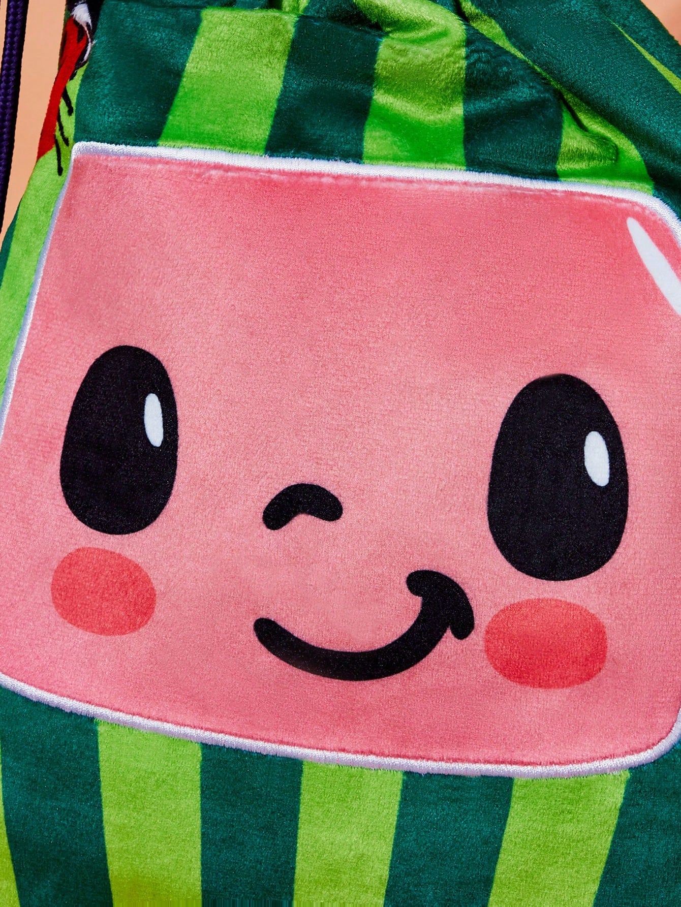 CoComelon X Cartoon Watermelon Design Drawstring Backpack