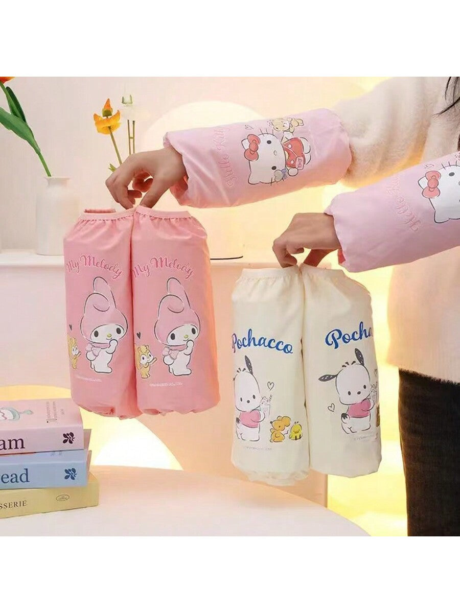 AOGER 2pcs Cute Cartoon Sunscreen Sleeves, Suitable For Spring And Summer Outings, Enjoy Cool And Fashionable, Panda, And Other Designs, Fashionable And Practical, Skin-Friendly And Comfortable, Let You Show Your Personality Style!