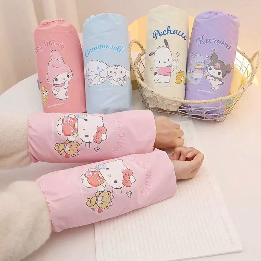AOGER 2pcs Cute Cartoon Sunscreen Sleeves, Suitable For Spring And Summer Outings, Enjoy Cool And Fashionable, Panda, And Other Designs, Fashionable And Practical, Skin-Friendly And Comfortable, Let You Show Your Personality Style!