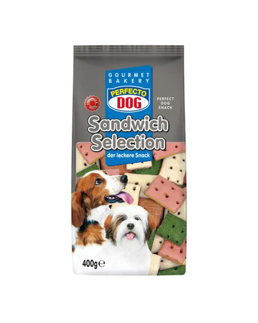 PERFECTO Dog Sandwich Selection Cereal Plant Derivatives 400g