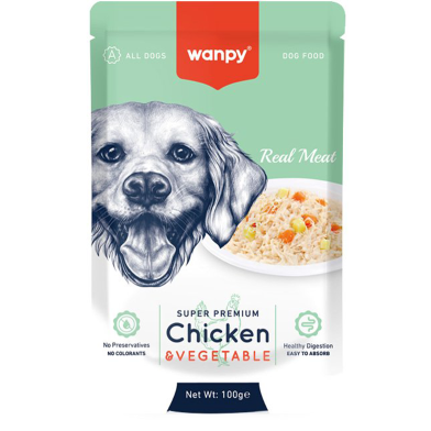 Wanpy Super Premium Wet Food for Dogs 100g