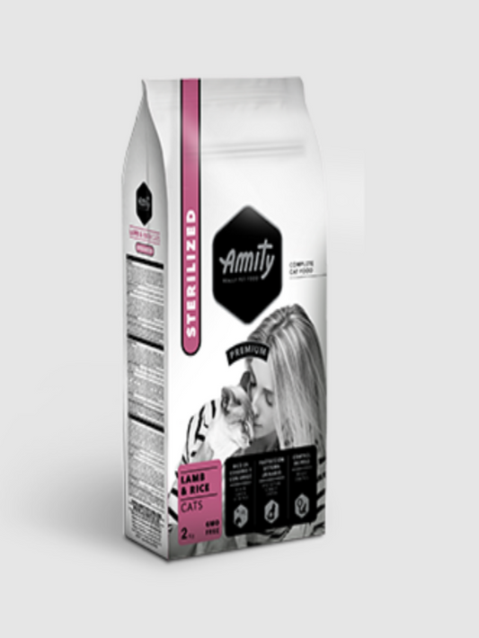 AMITY PREMIUM LAMB & RICE STERILIZED CATS 10/2KG