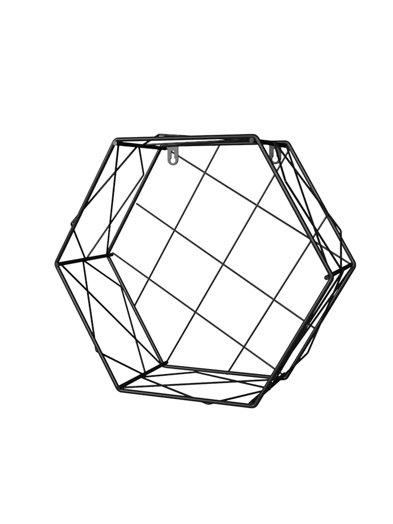 Hexagon Iron Cantilever Wall Shelf 1pc