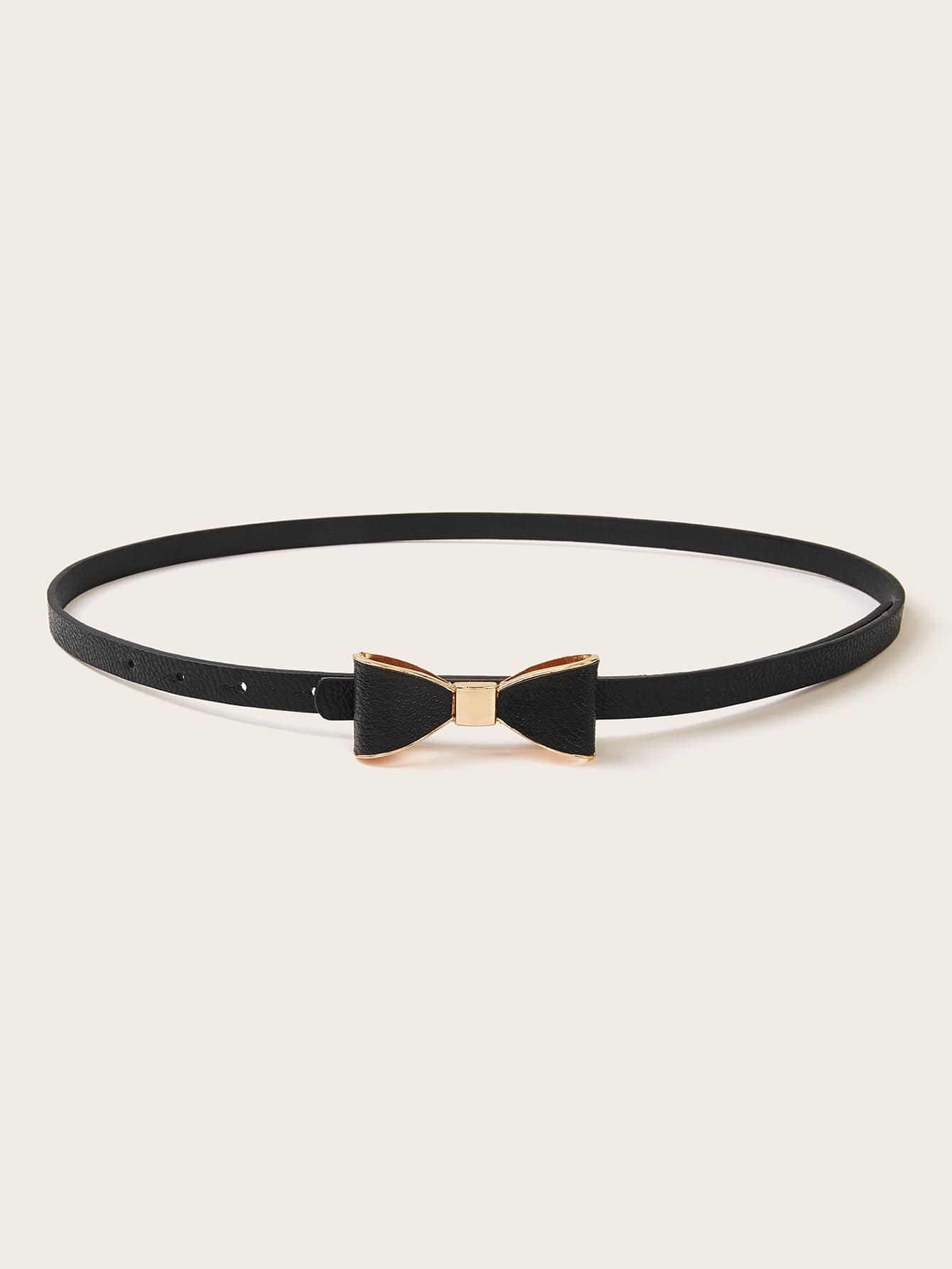 Bow Tie Decor Skinny Belt