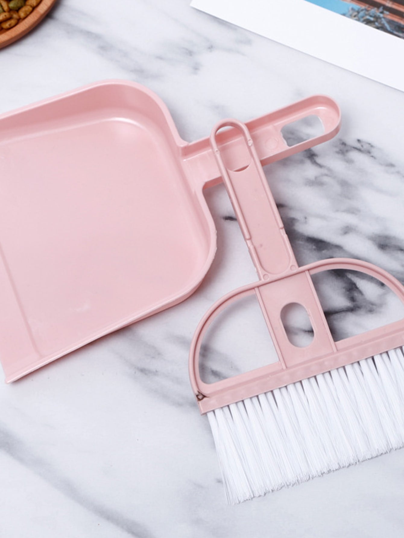 1pc Dog Waste Cleaning Broom With 1pc Dustpan