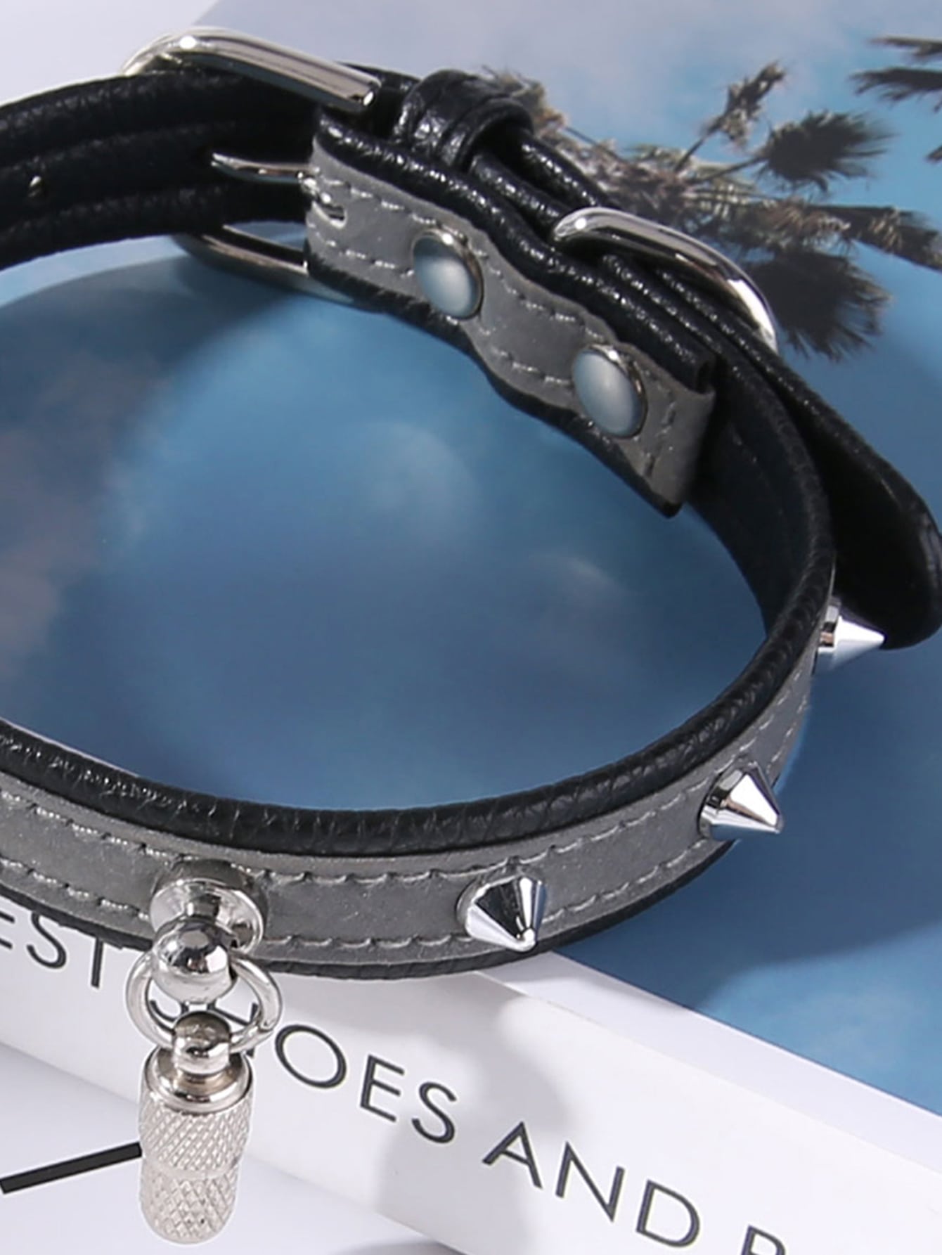1pc Cat Spiked Decor Collar