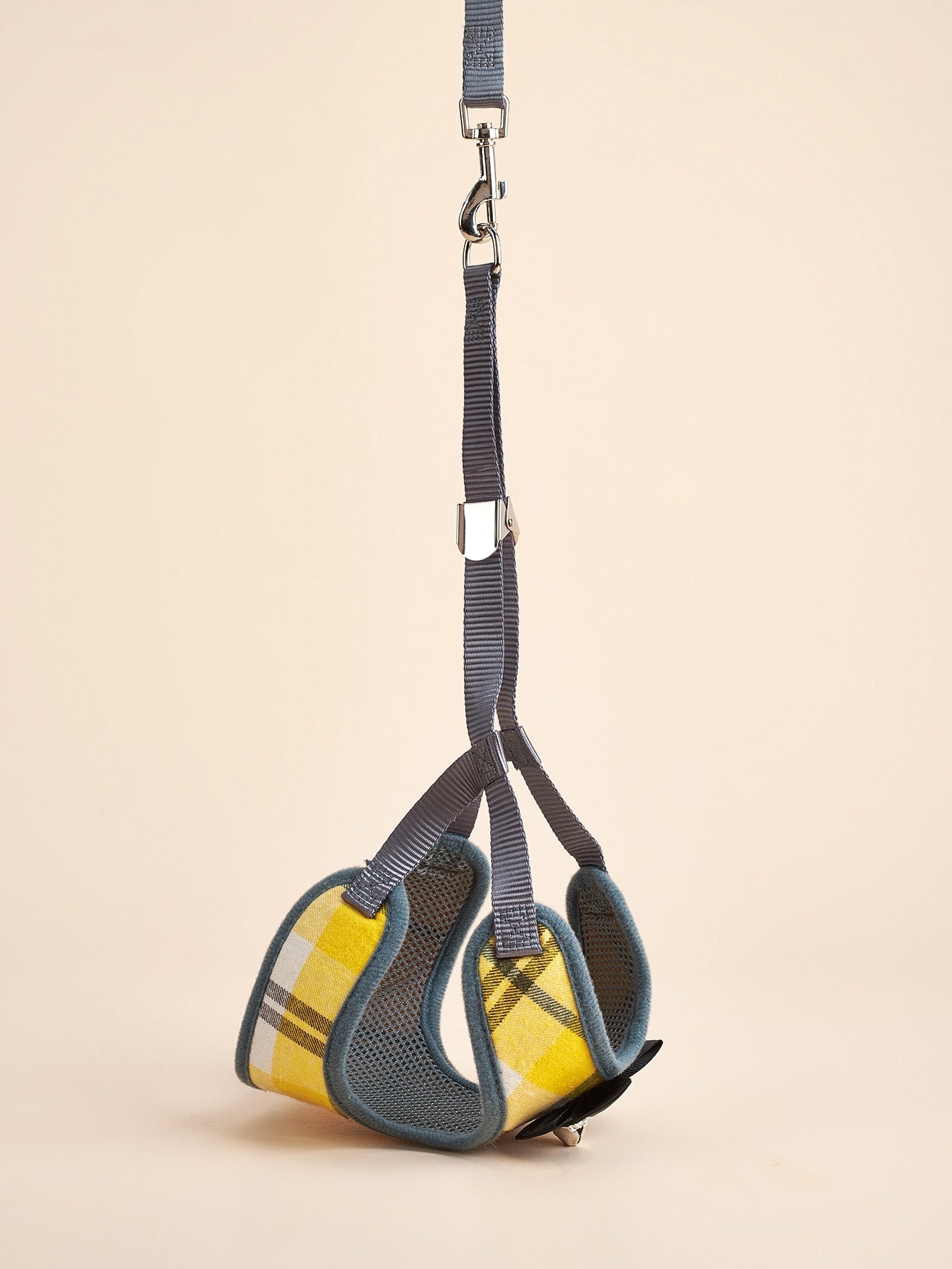 1pc Bow Decor Dog Harness With 1pc Leash