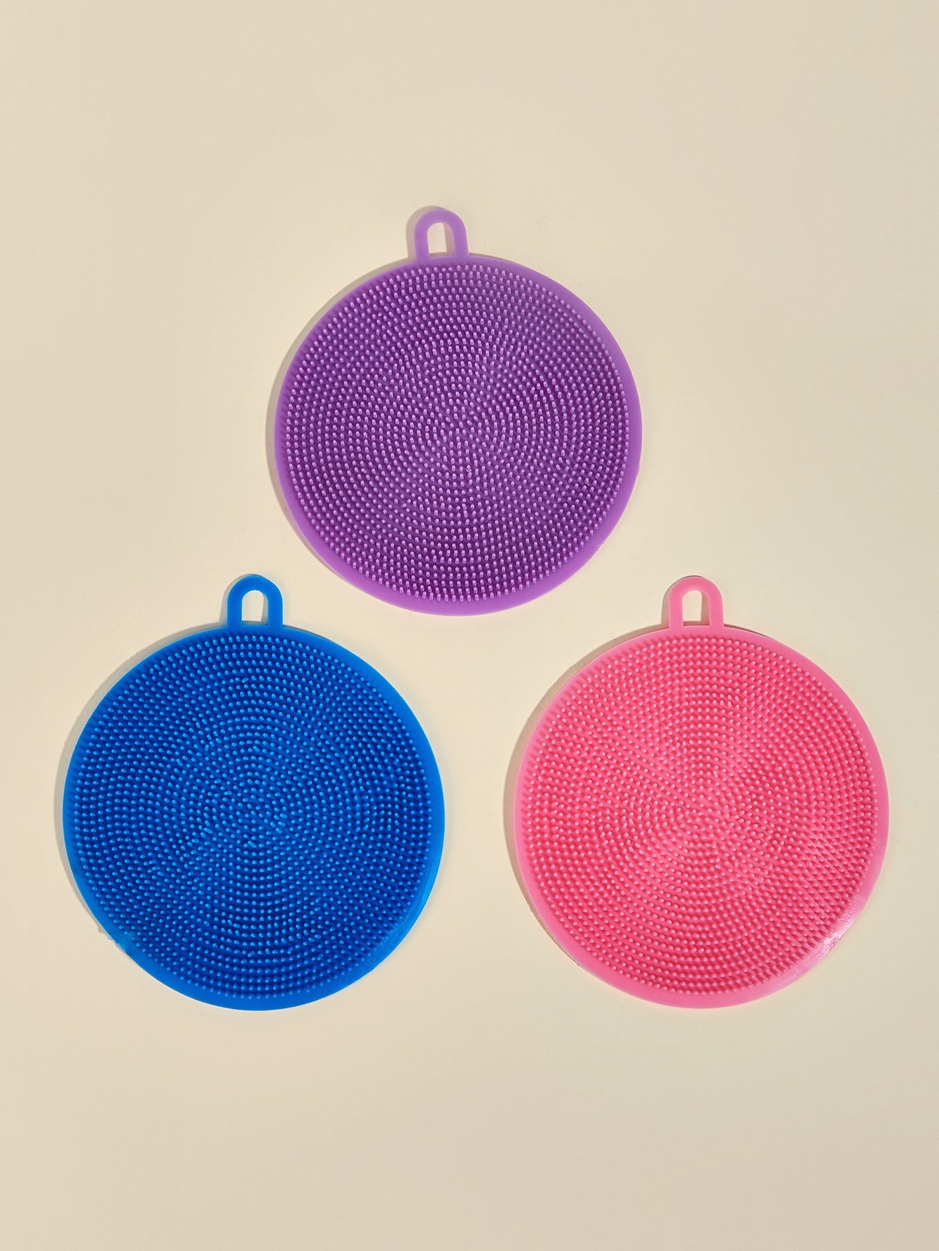 1pc Random Color Silicone Round Cat Claw Cleaning Brush