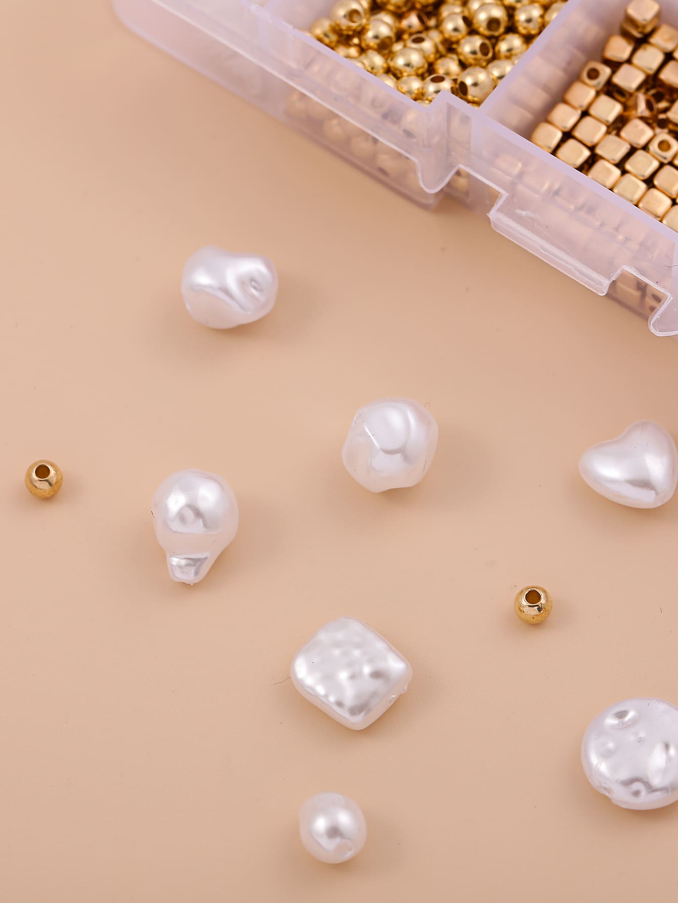 DIY Faux Pearl Beaded Bracelet Set