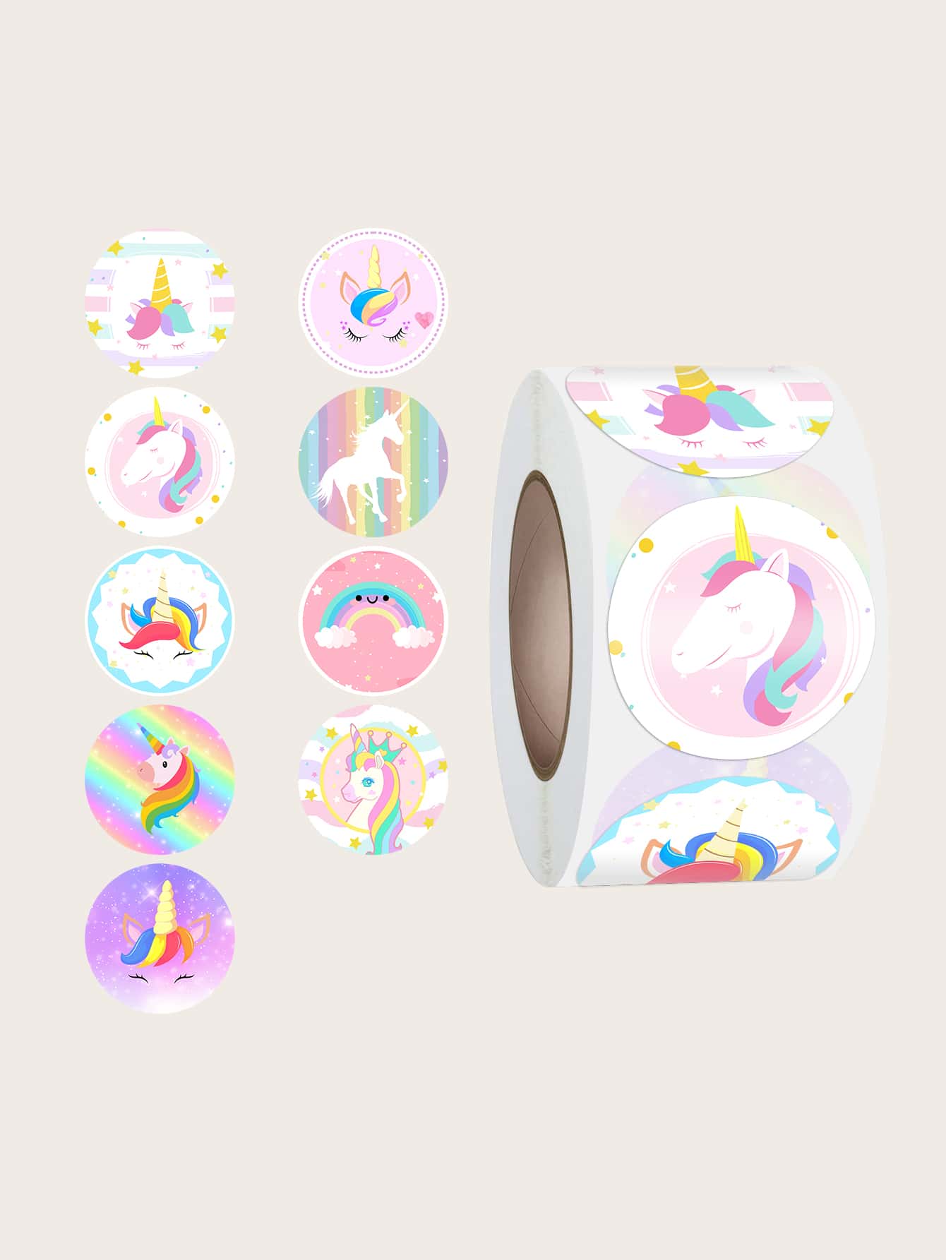 500pcs Unicorn Print Gift Sticker