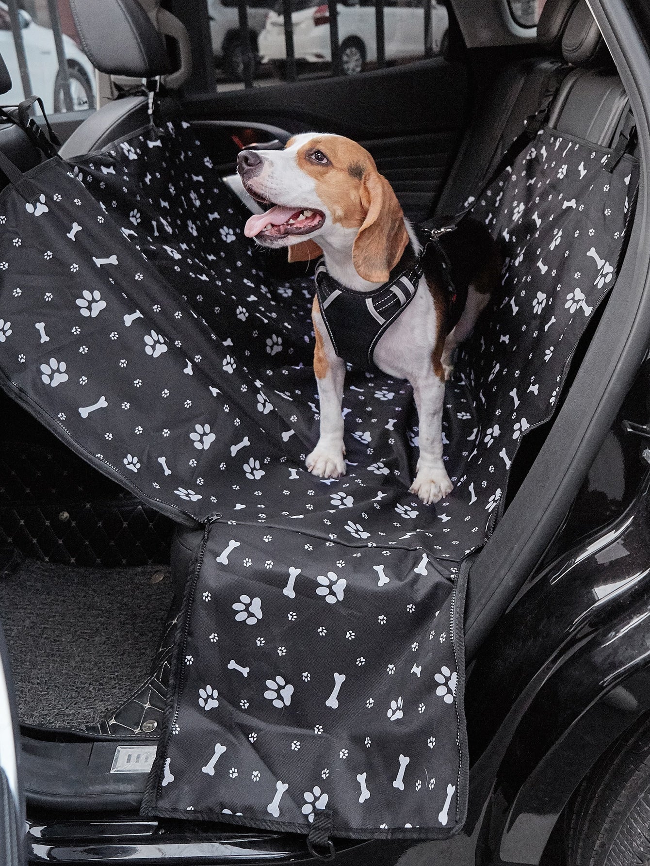 1pc Paw Print Pet Car Mat