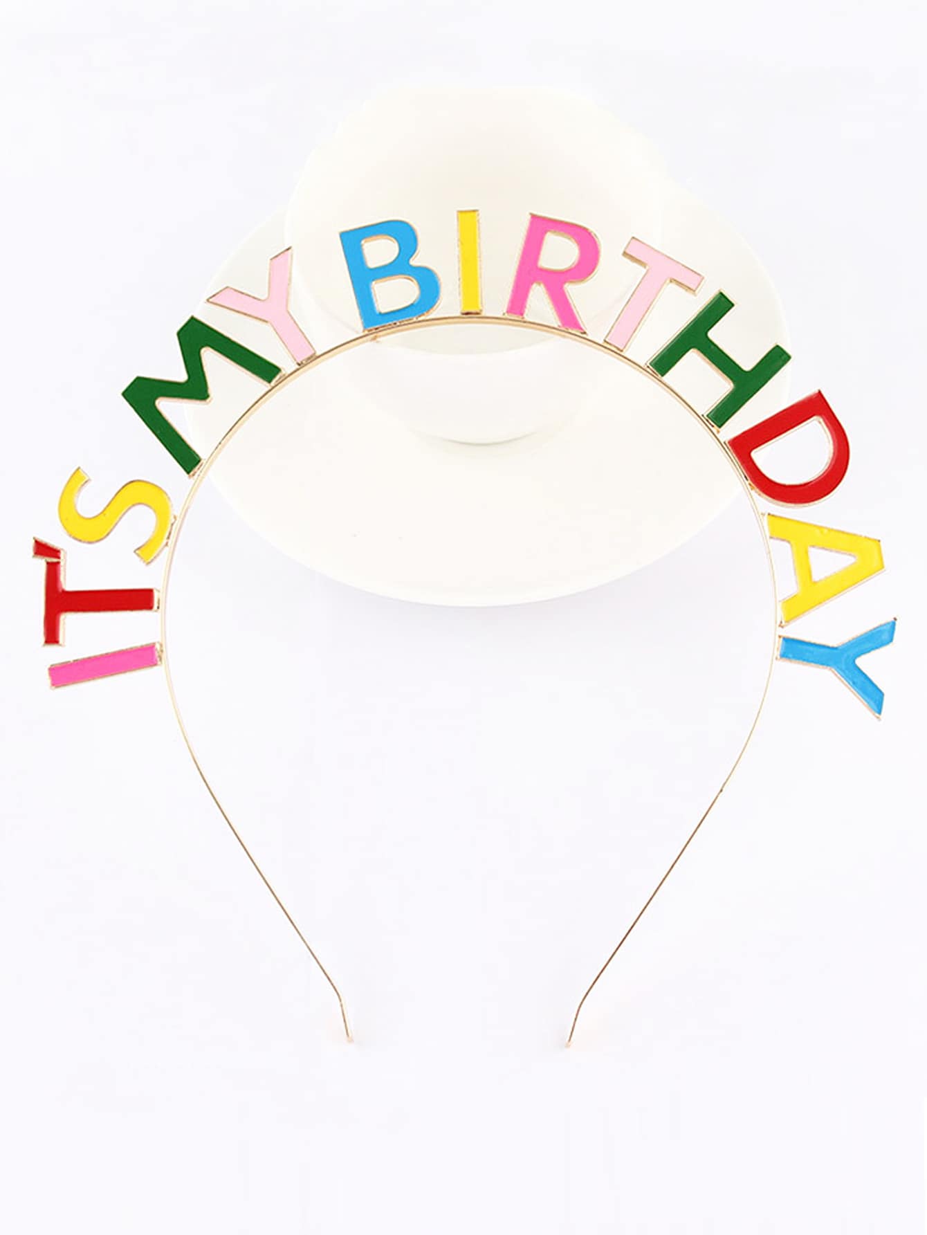 Toddler Girls Birthday Letter Decor Headband
