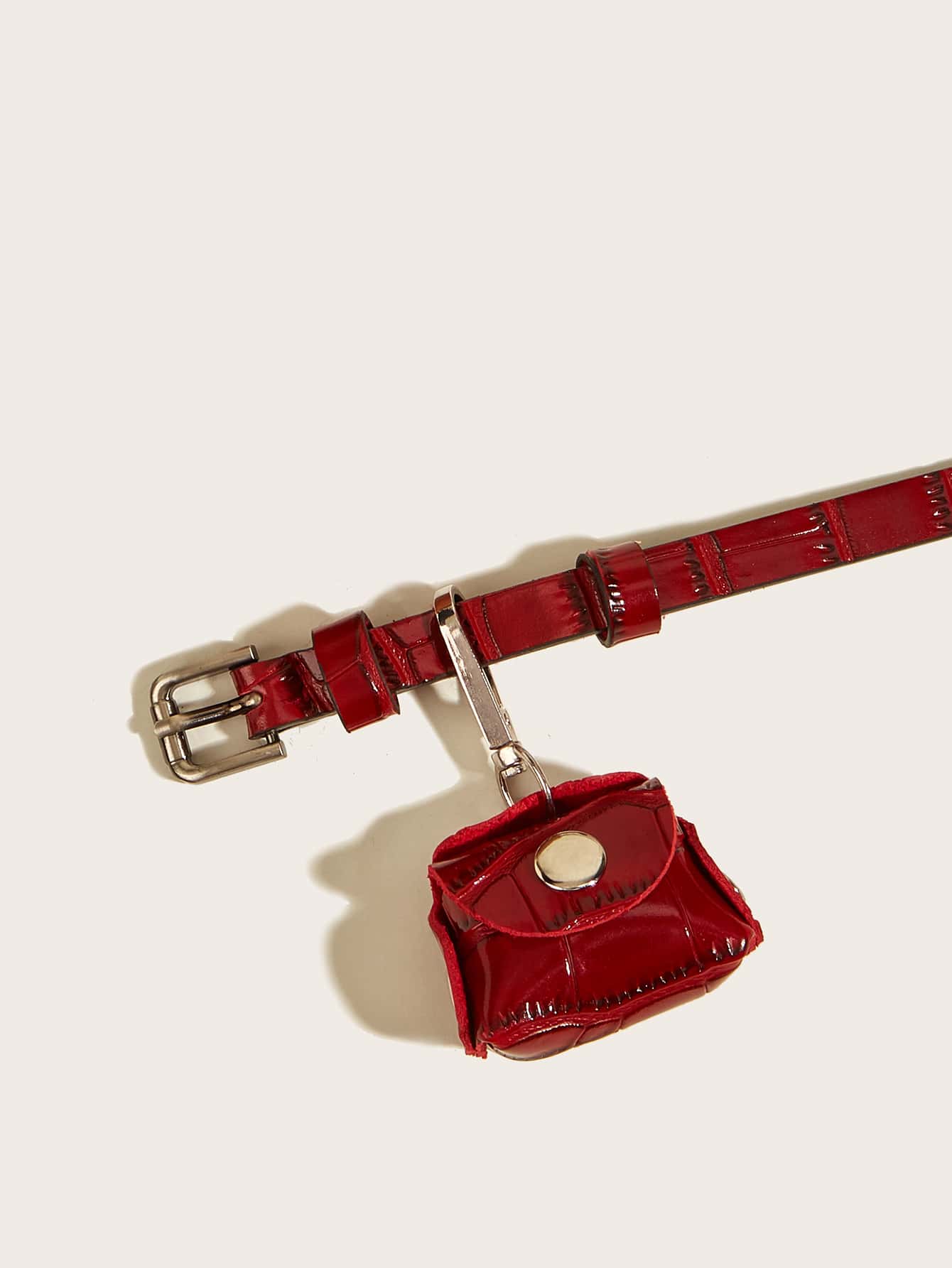 PU Leather Belt With Bag