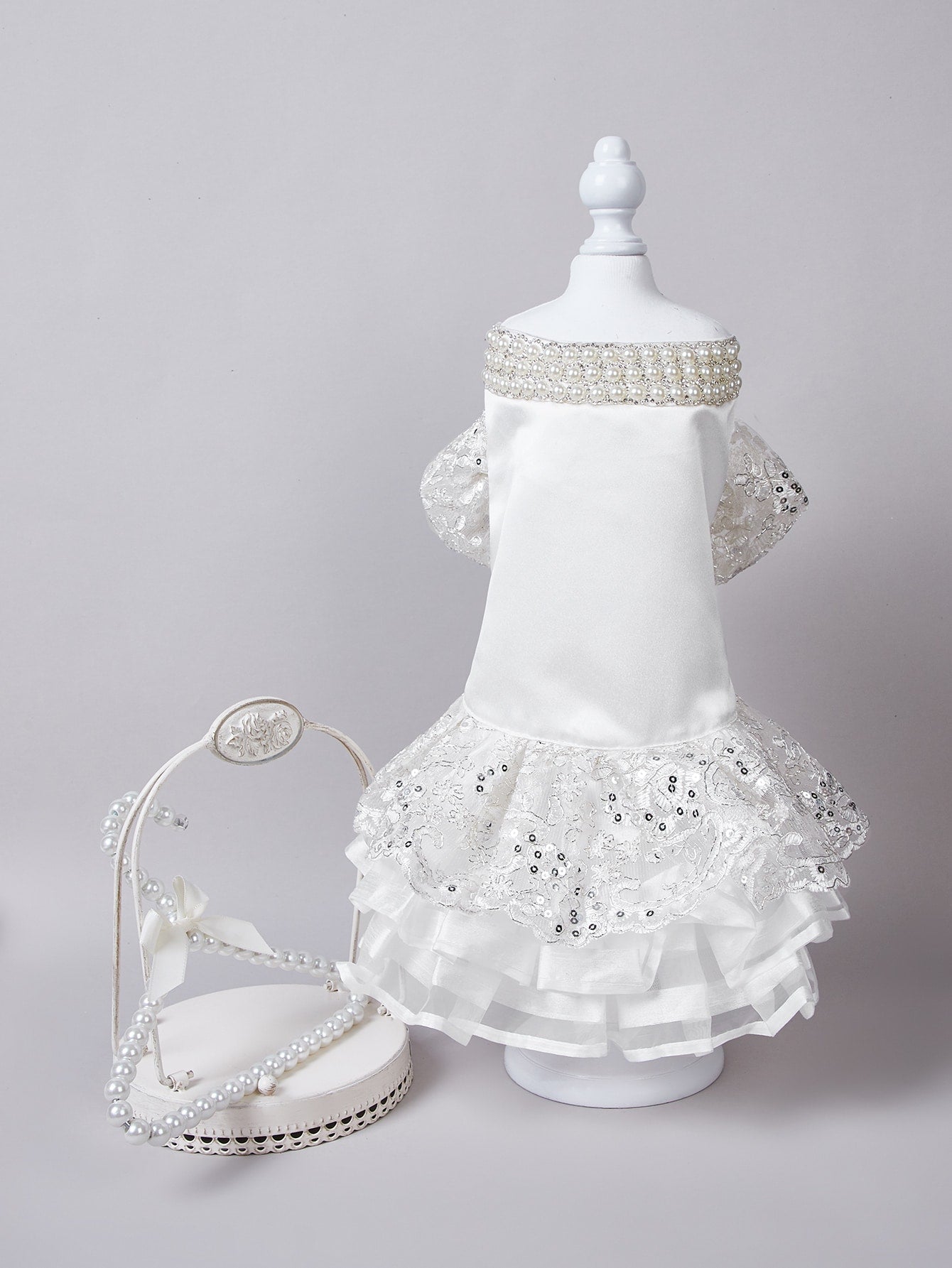 Embroidery Sequin Pet Dress