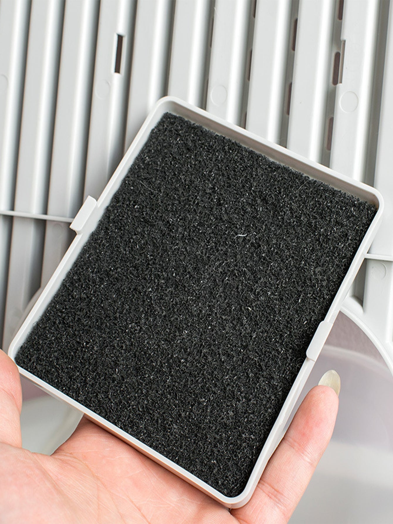 4pcs Cat Litter Box Deodorizing Filter Mat