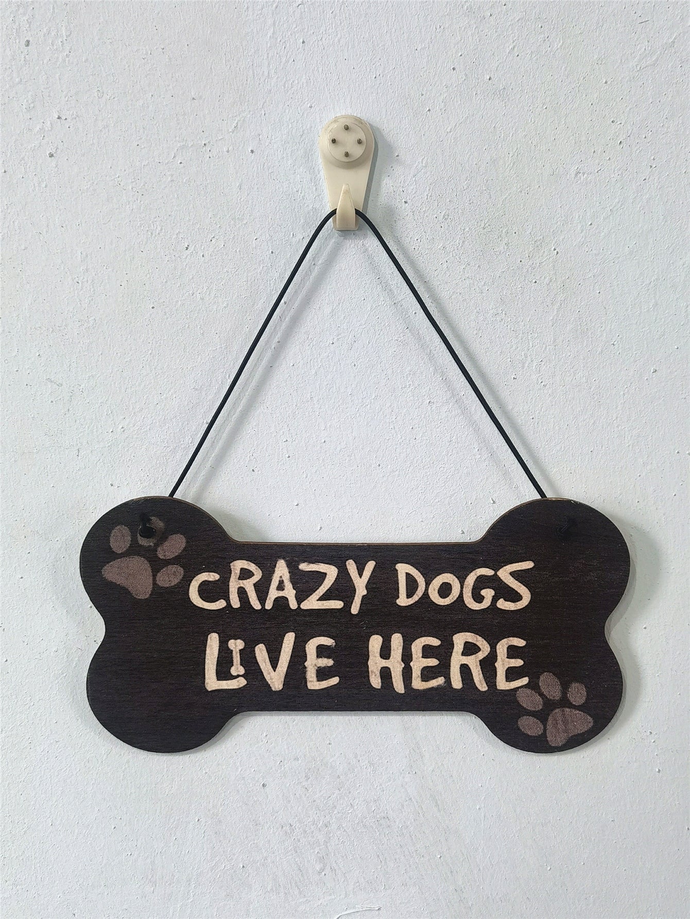 Slogan Graphic Wooden Wall Hanging