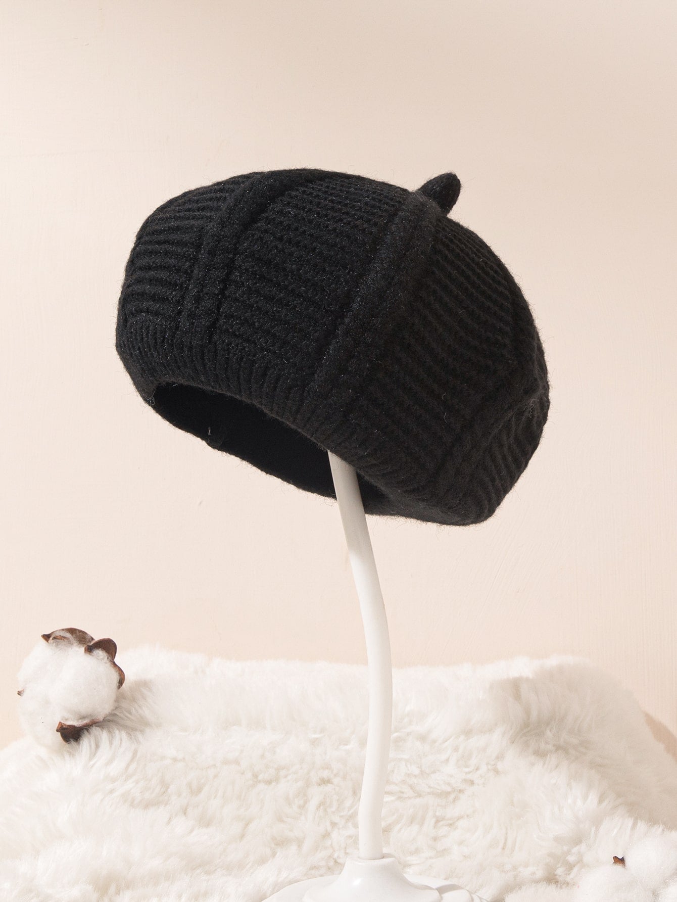 Toddler Girls Solid Knit Beret