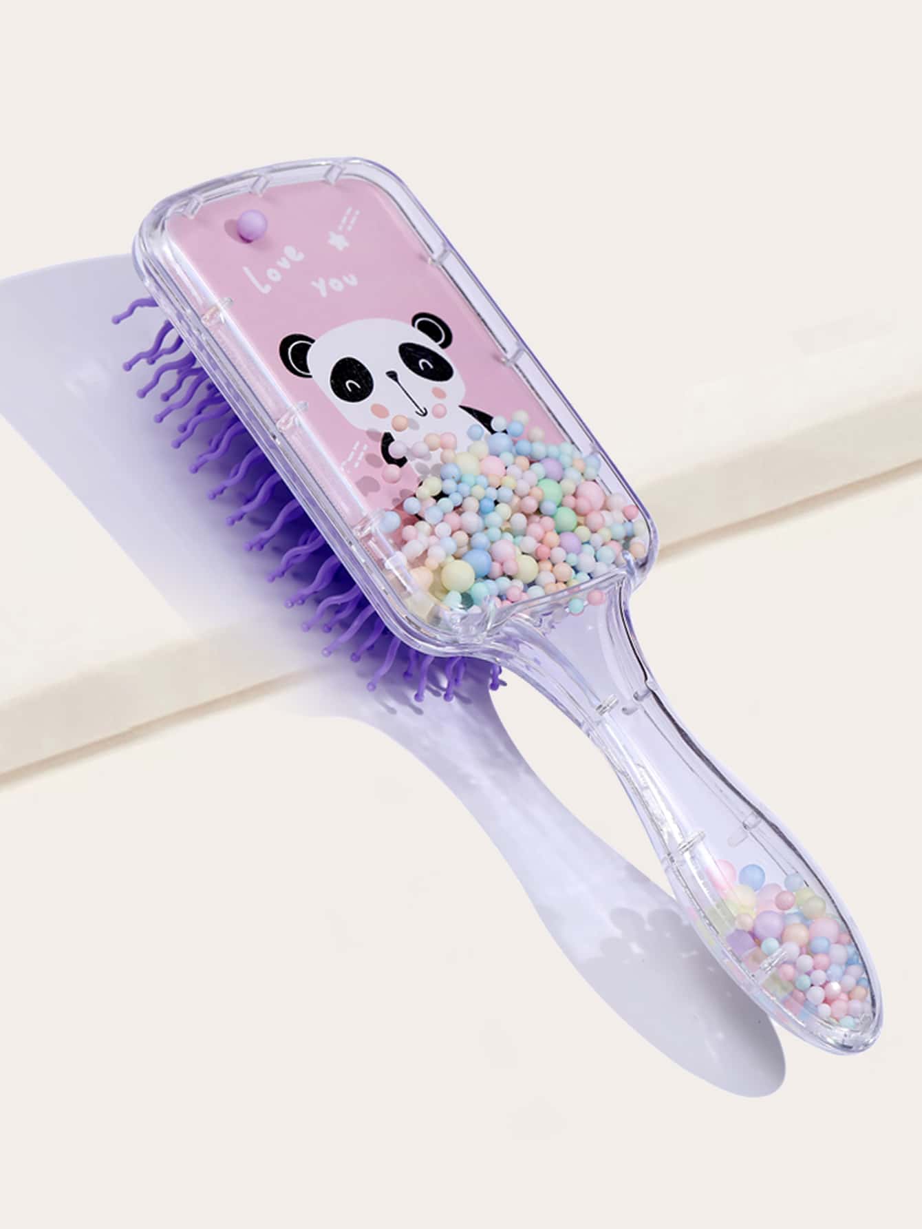 Cartoon Panda Pattern Hair Brush