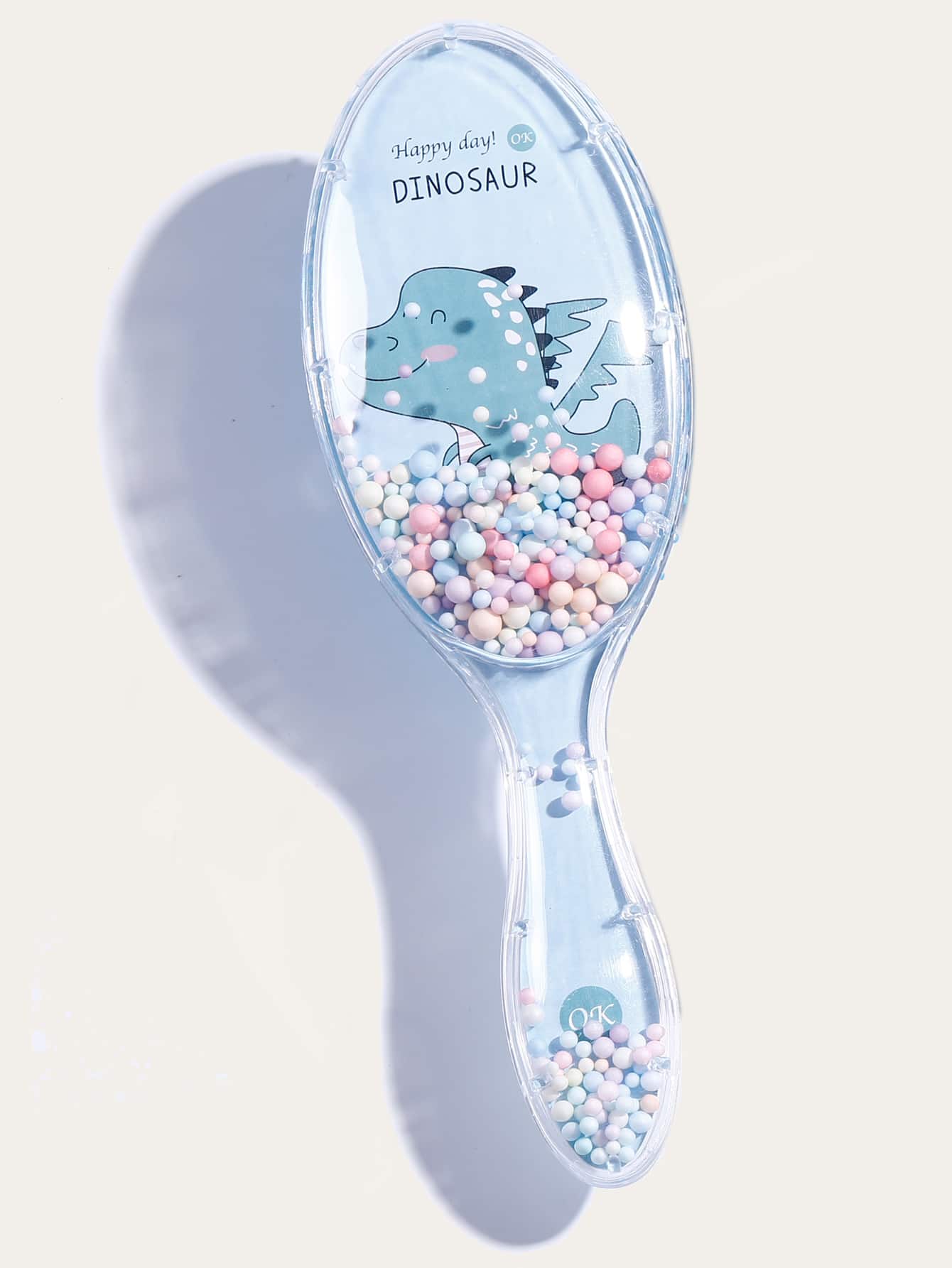 Cartoon Dinosaur Pattern Hair Brush