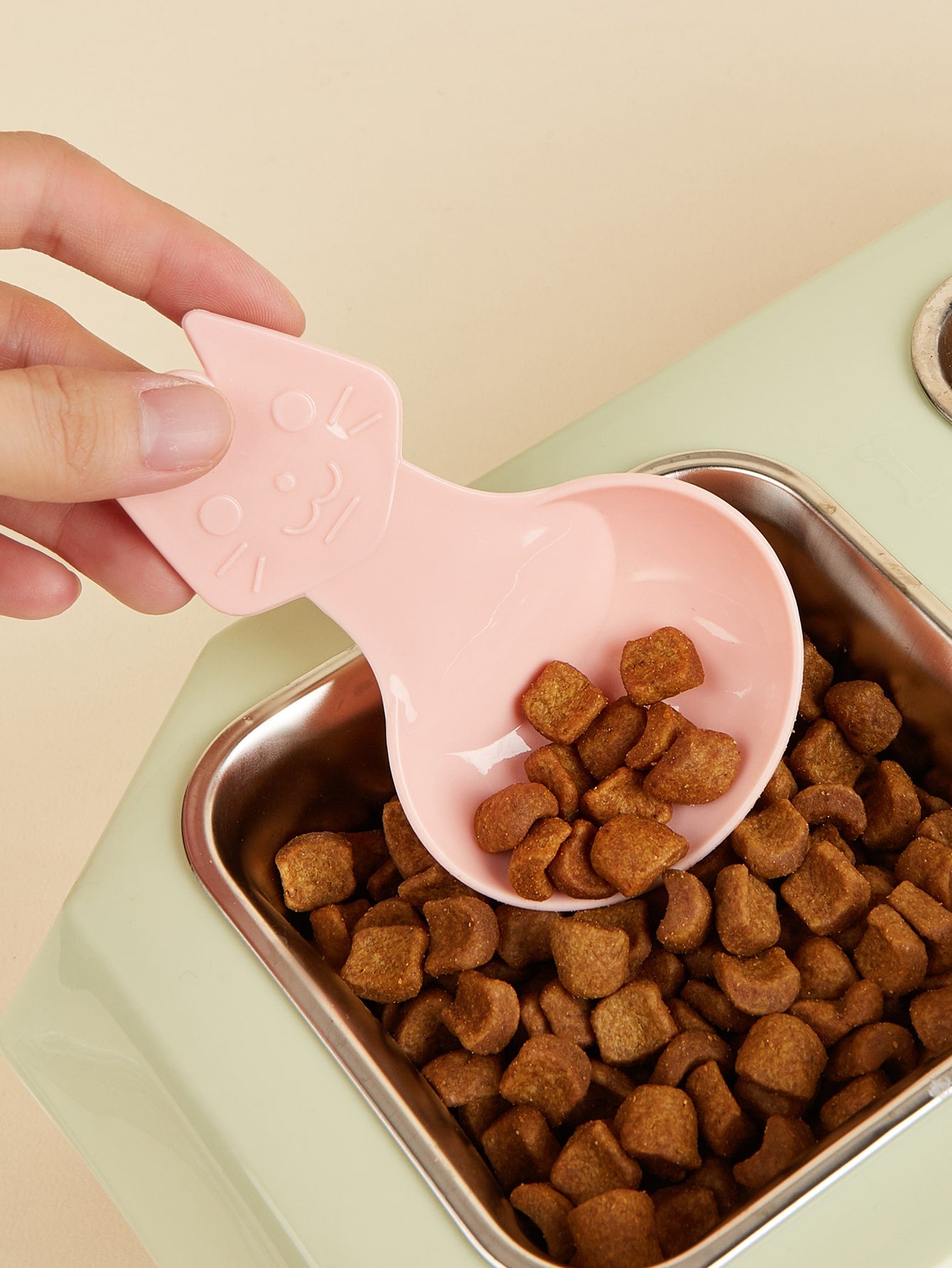 1pc Cat Shaped Pet Food Scoop SAFICCO