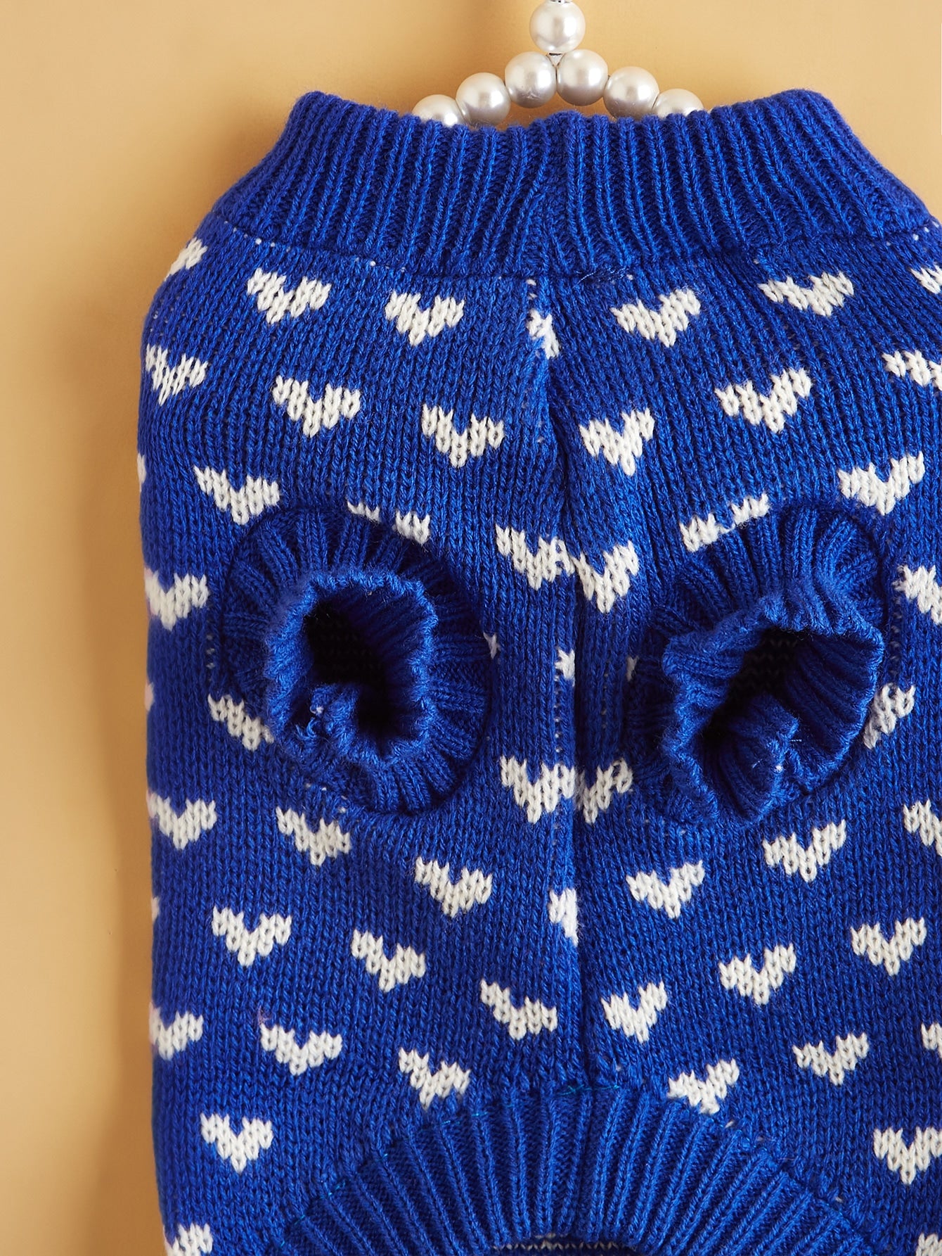 Heart Pattern Pet Sweater