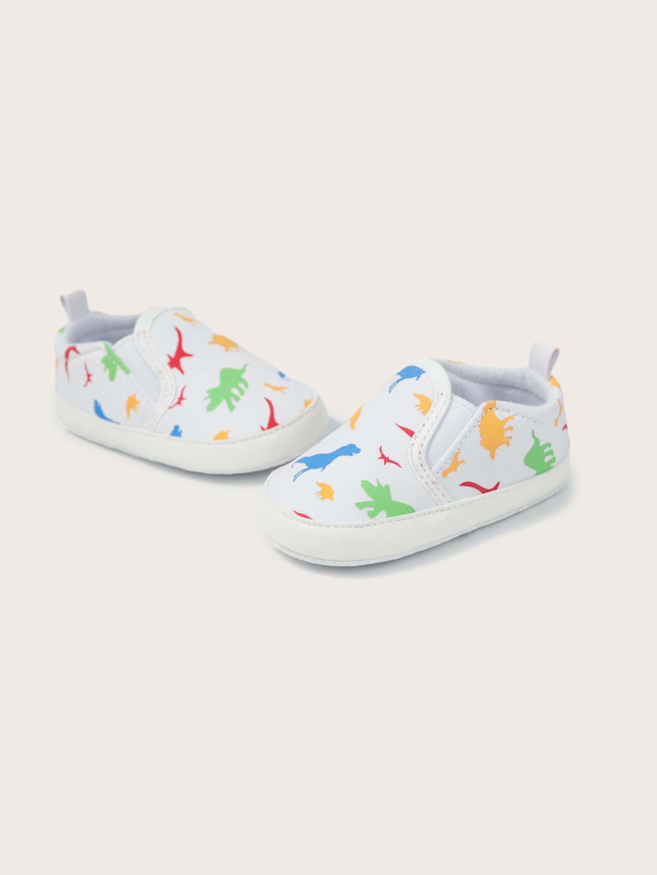 Baby Dinosaur Graphic Slip On Sneakers
